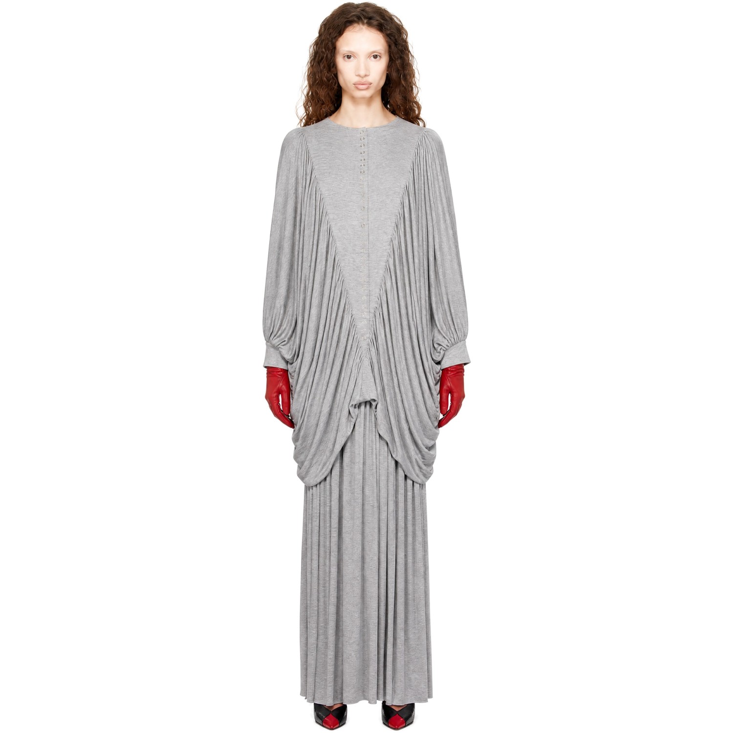 Nicklas Skovgaard Gray Orchidea Maxi Dress