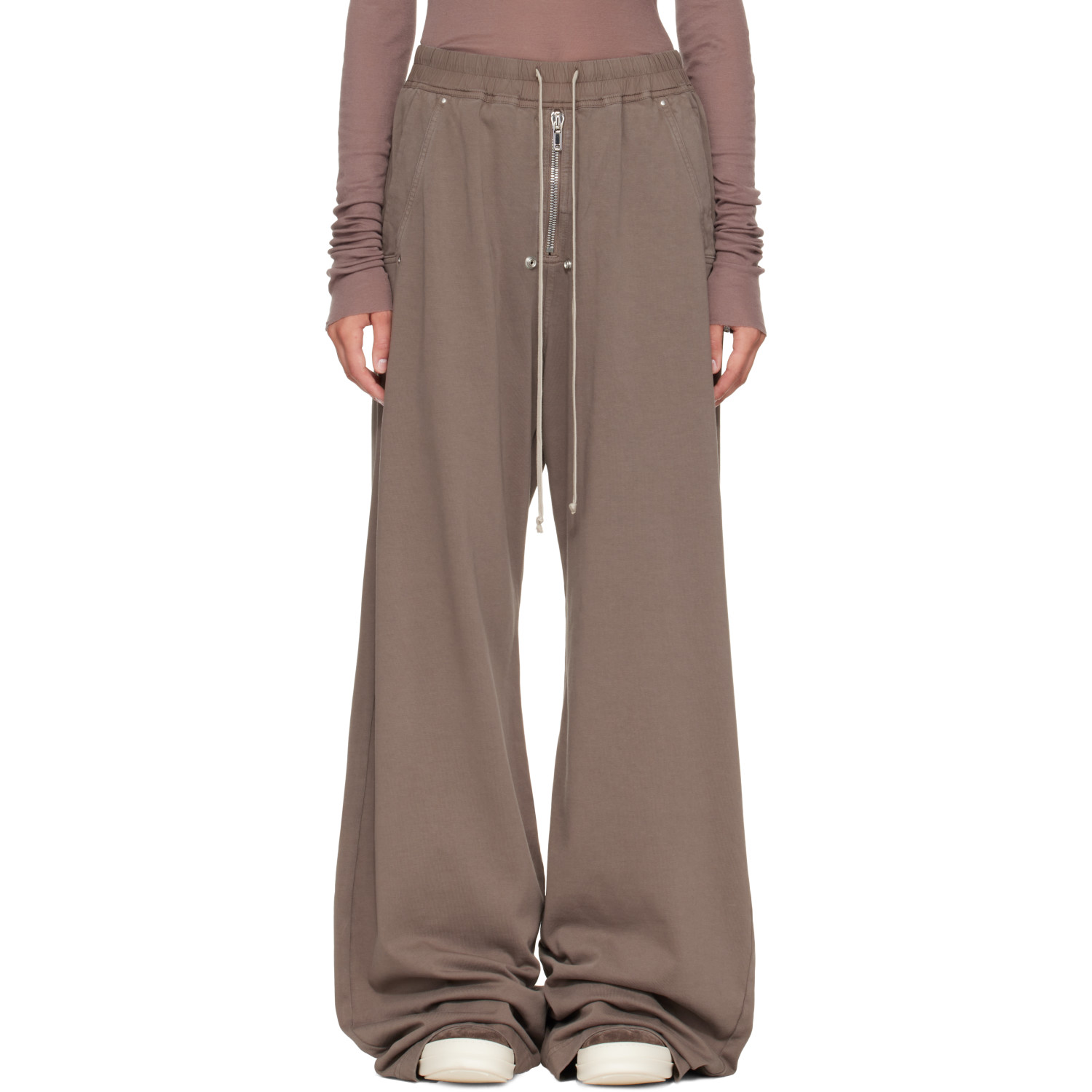 Rick Owens DRKSHDW Taupe Tower Geth Belas Lounge Pants