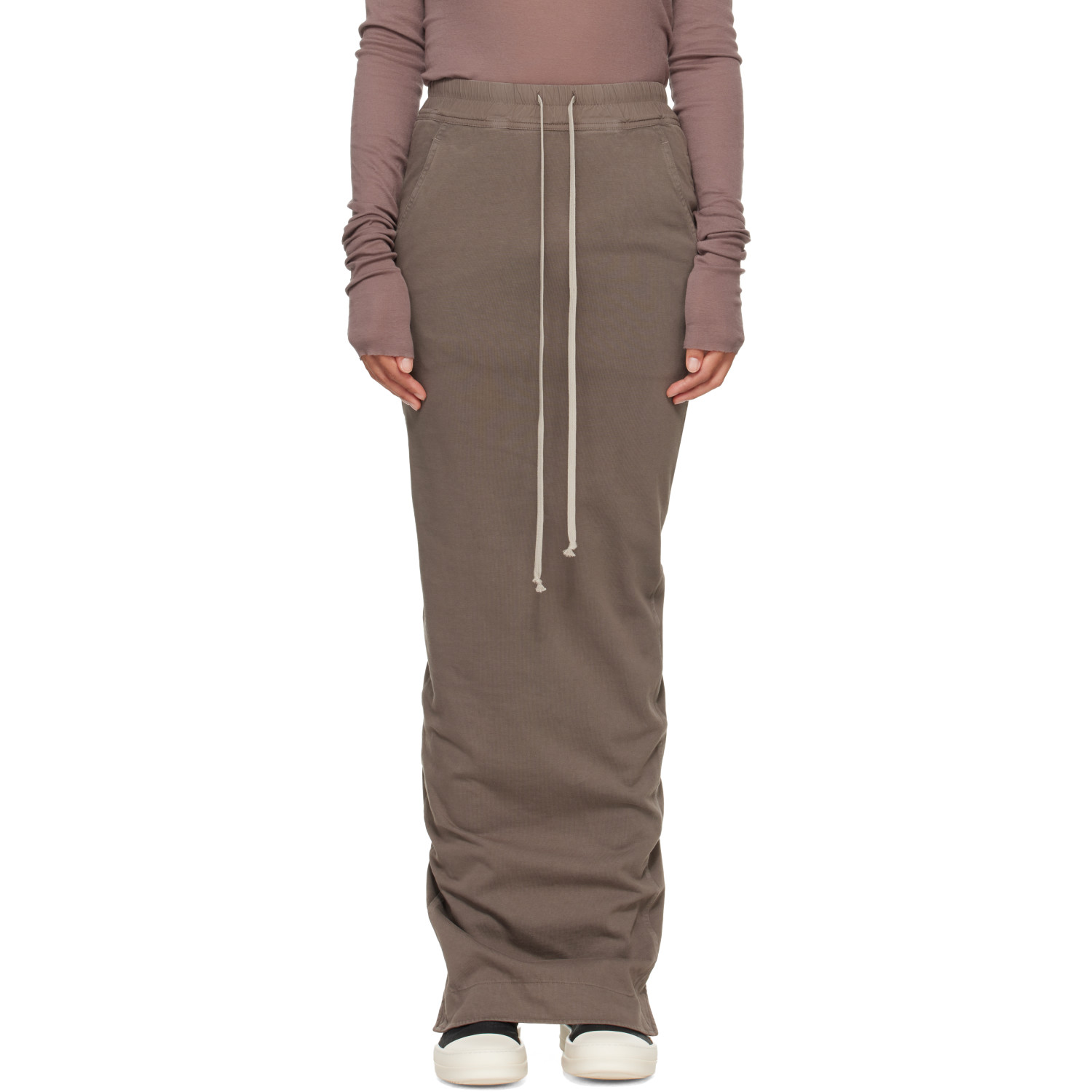 Rick Owens DRKSHDW Gray Tower Pull On Pillar Maxi Skirt