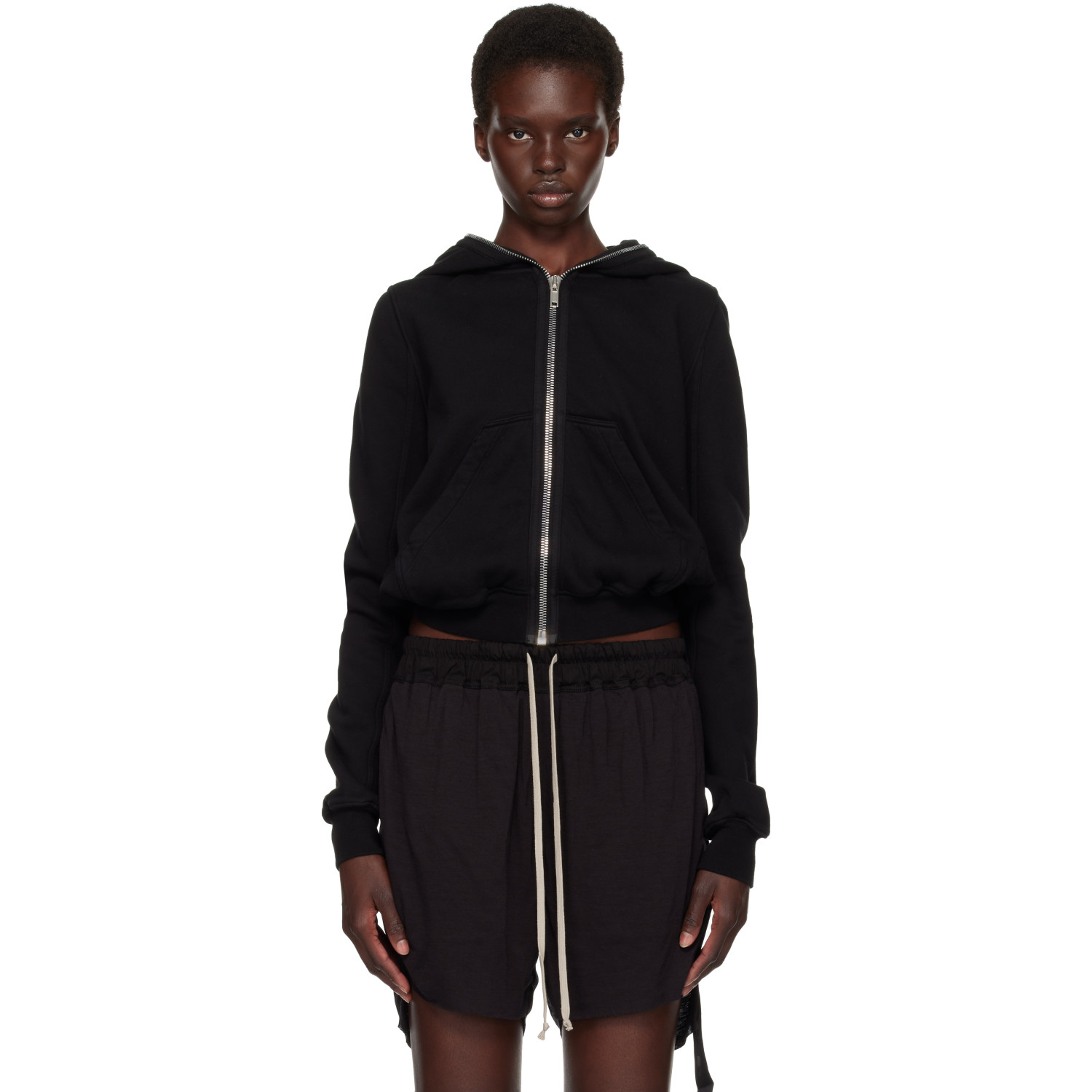 Rick Owens DRKSHDW Black Tower Small Hoodie