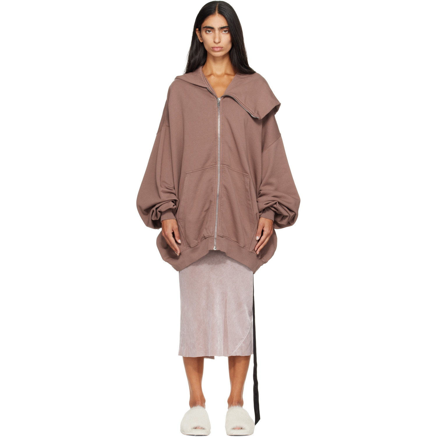 Rick Owens DRKSHDW Purple Tower Mountain Hun Hoodie