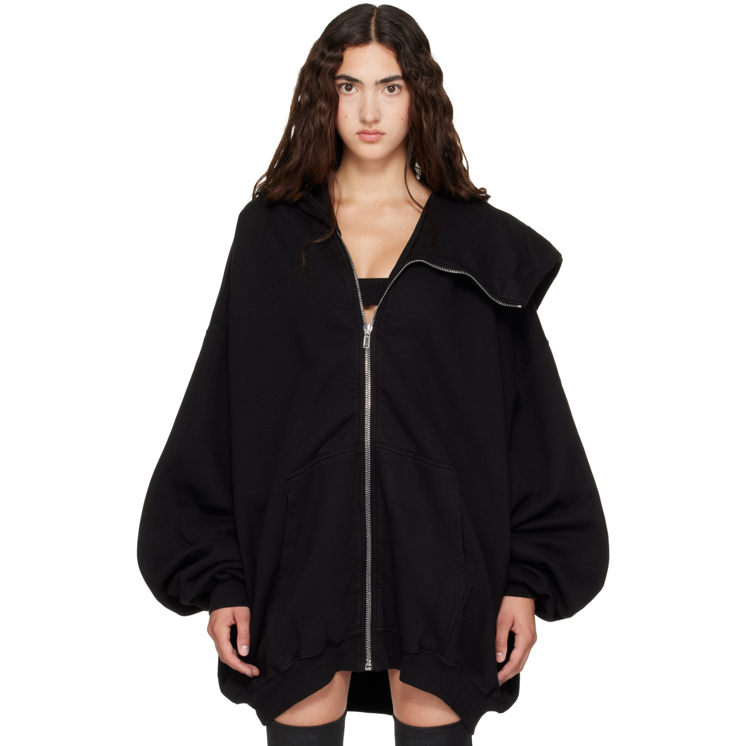 Rick Owens DRKSHDW Black Tower Mountain Hun Hoodie