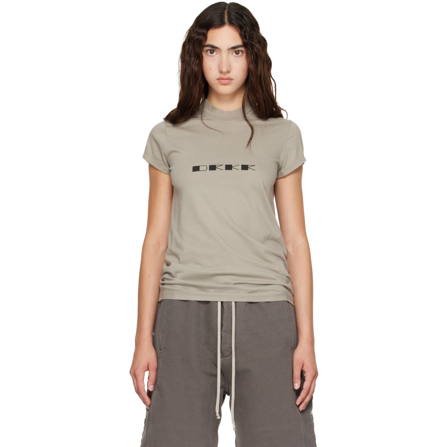 Rick Owens DRKSHDW Beige Tower Small Level T-shirt
