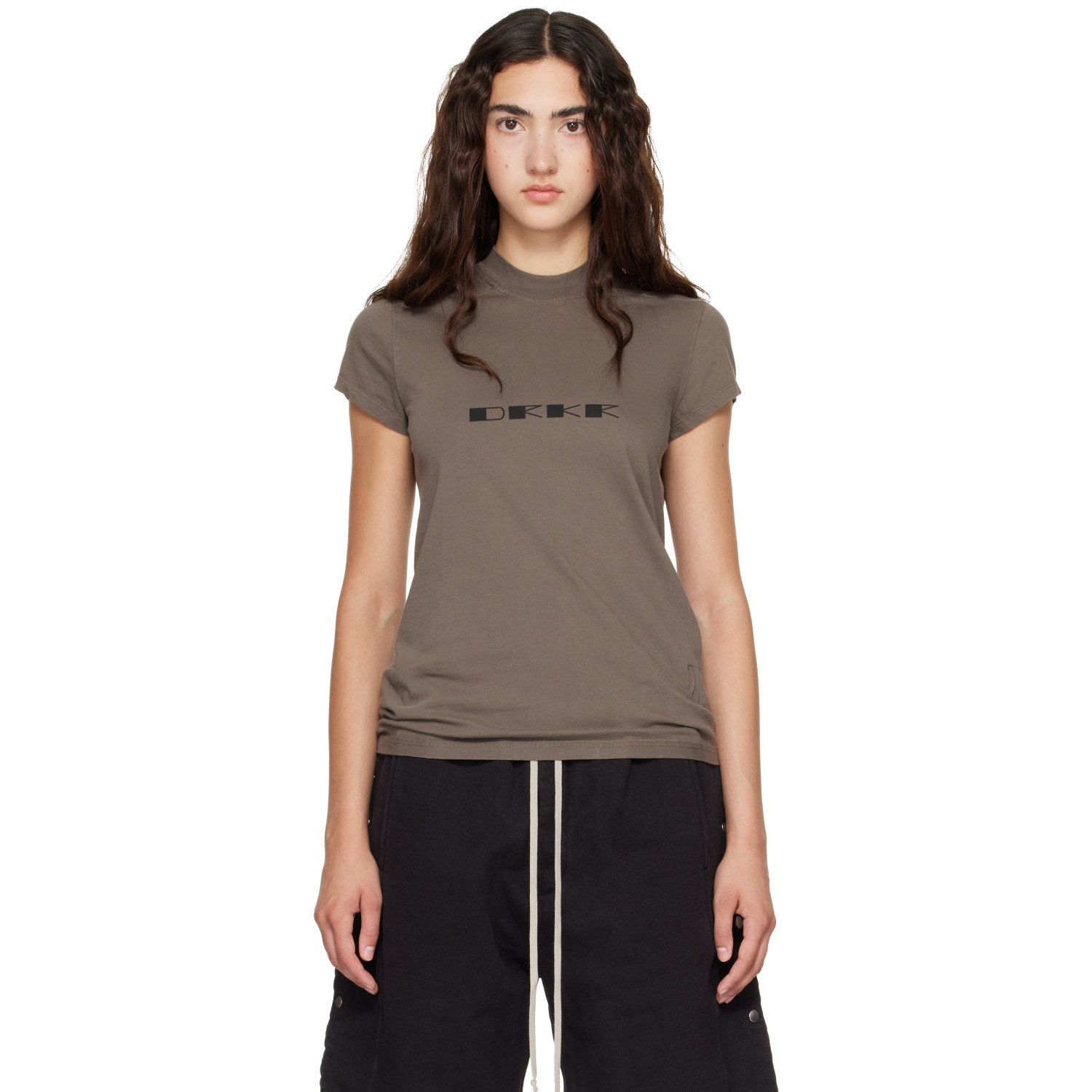 Rick Owens DRKSHDW Taupe Tower Small Level T-shirt