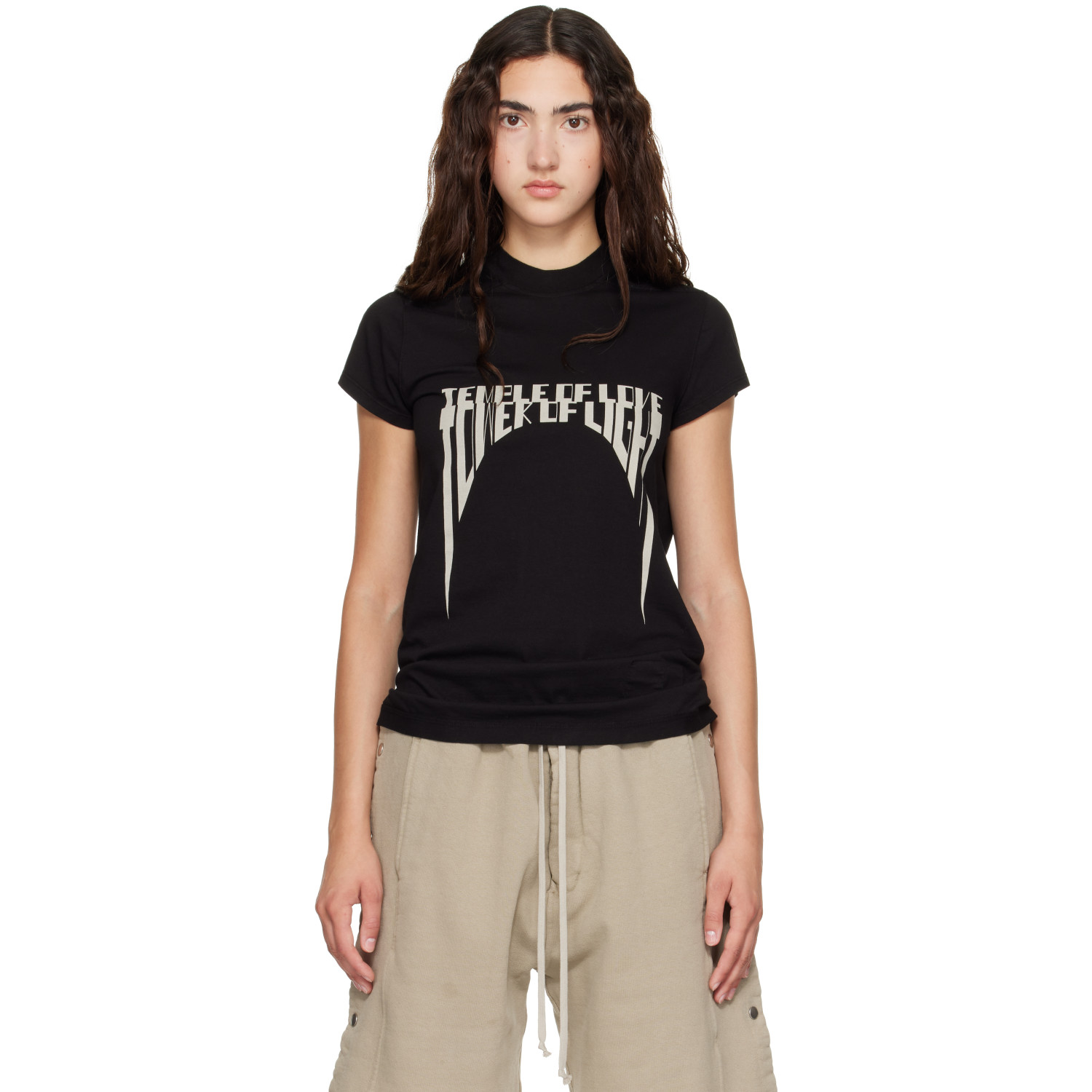 Rick Owens DRKSHDW Black Tower Small Level T-shirt