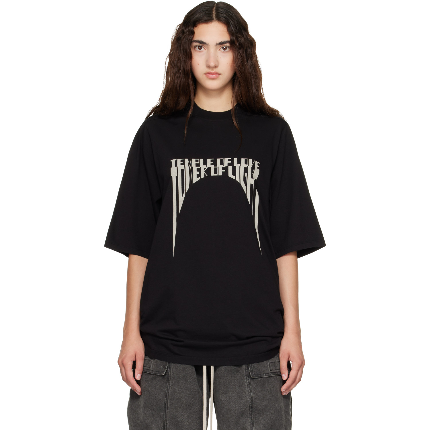 Rick Owens DRKSHDW Black Tower Jumbo S/S T-shirt