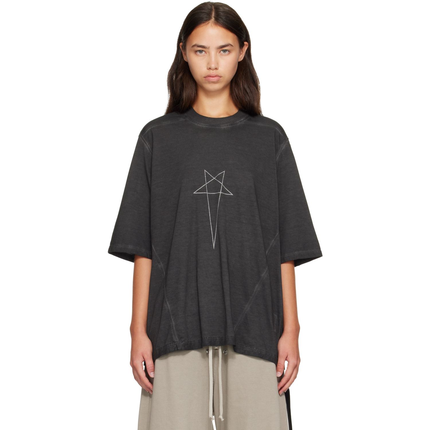 Rick Owens DRKSHDW Black Tower Walrus T-shirt