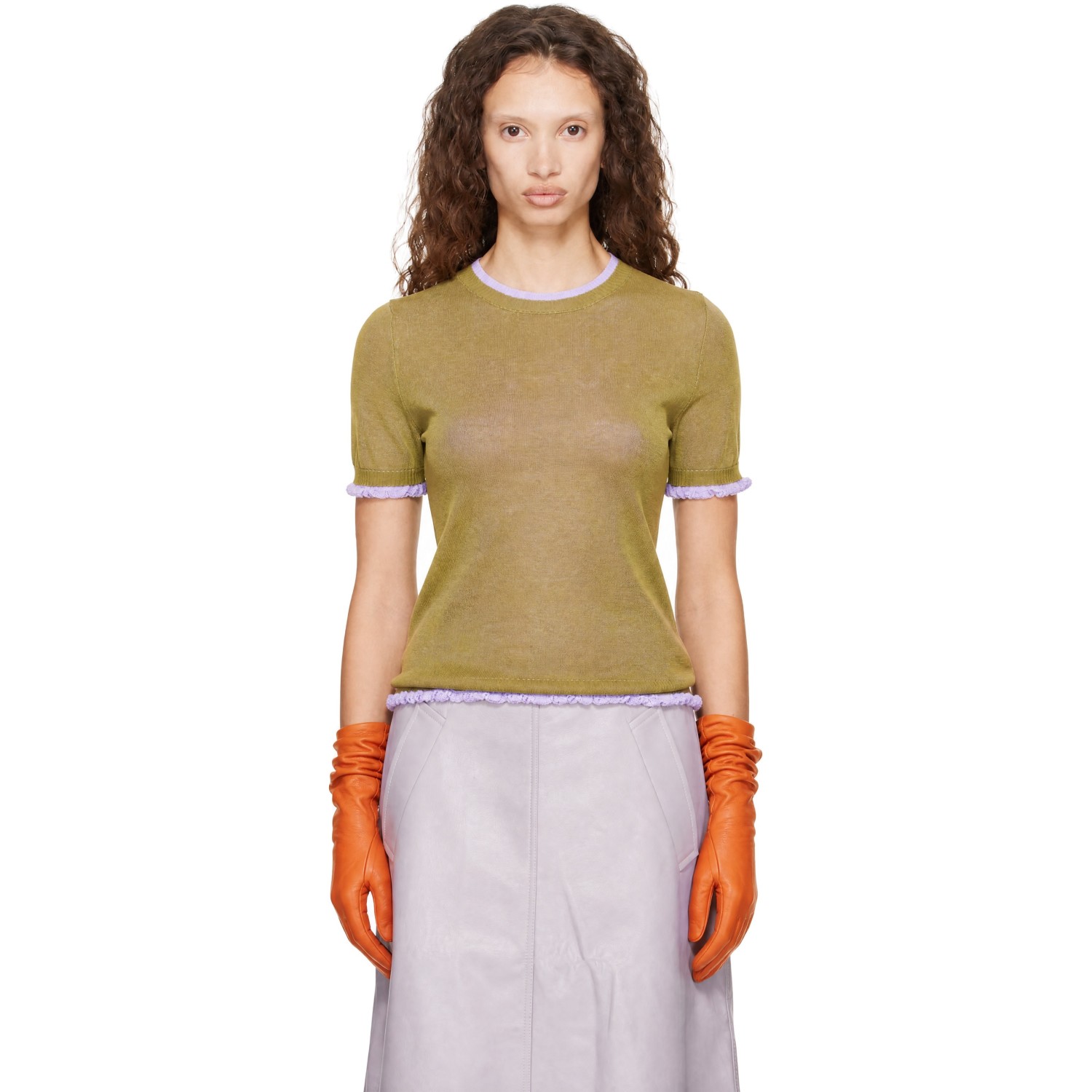 Nicklas Skovgaard Green Linnea Knit T-Shirt