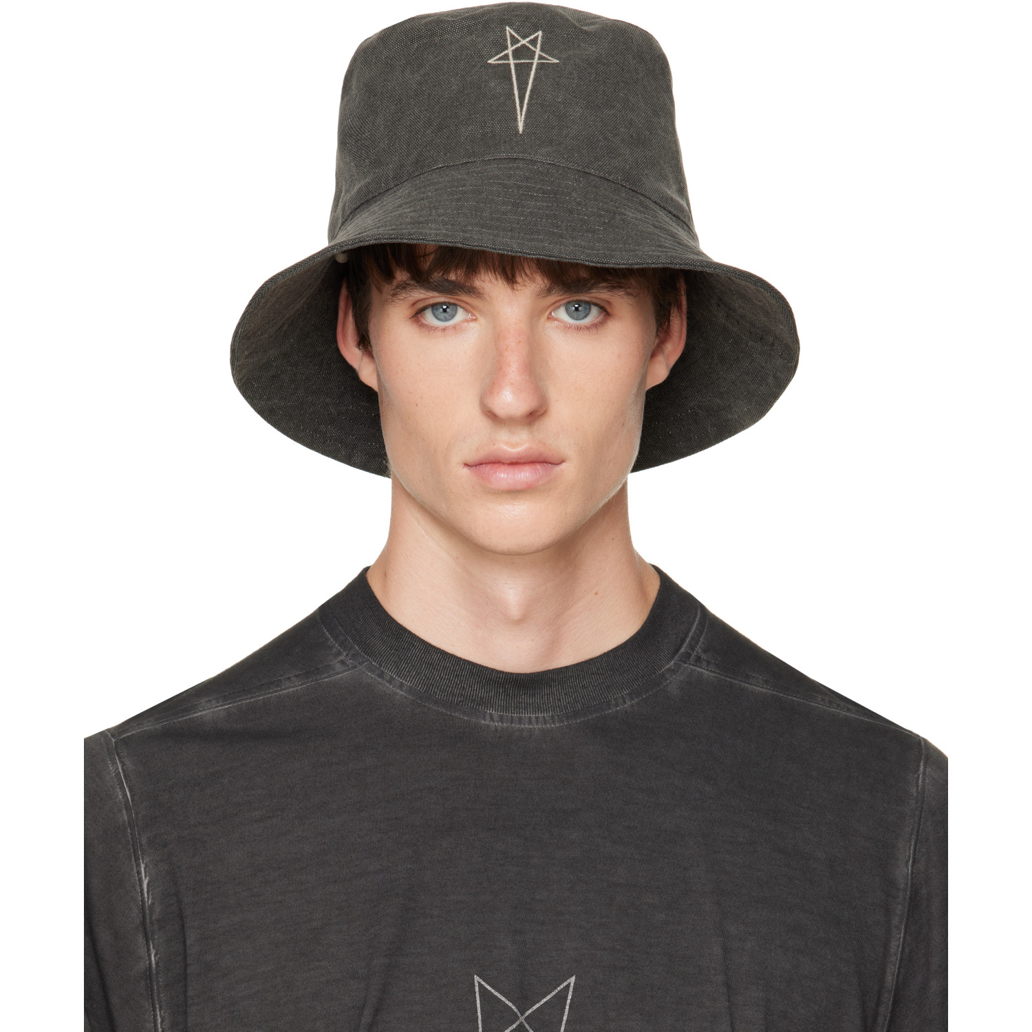 Rick Owens DRKSHDW Gray Tower Gilligan Bucket Hat