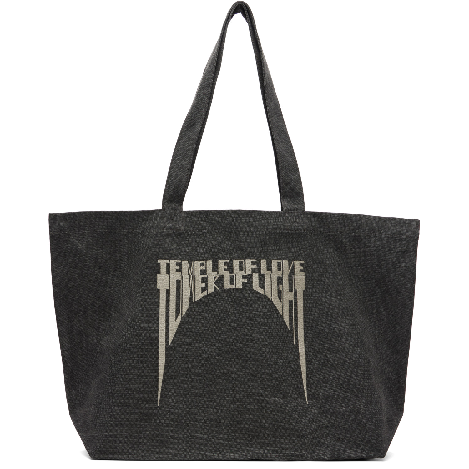 Rick Owens DRKSHDW Gray Tower Canvas Embroidered Shopper Tote