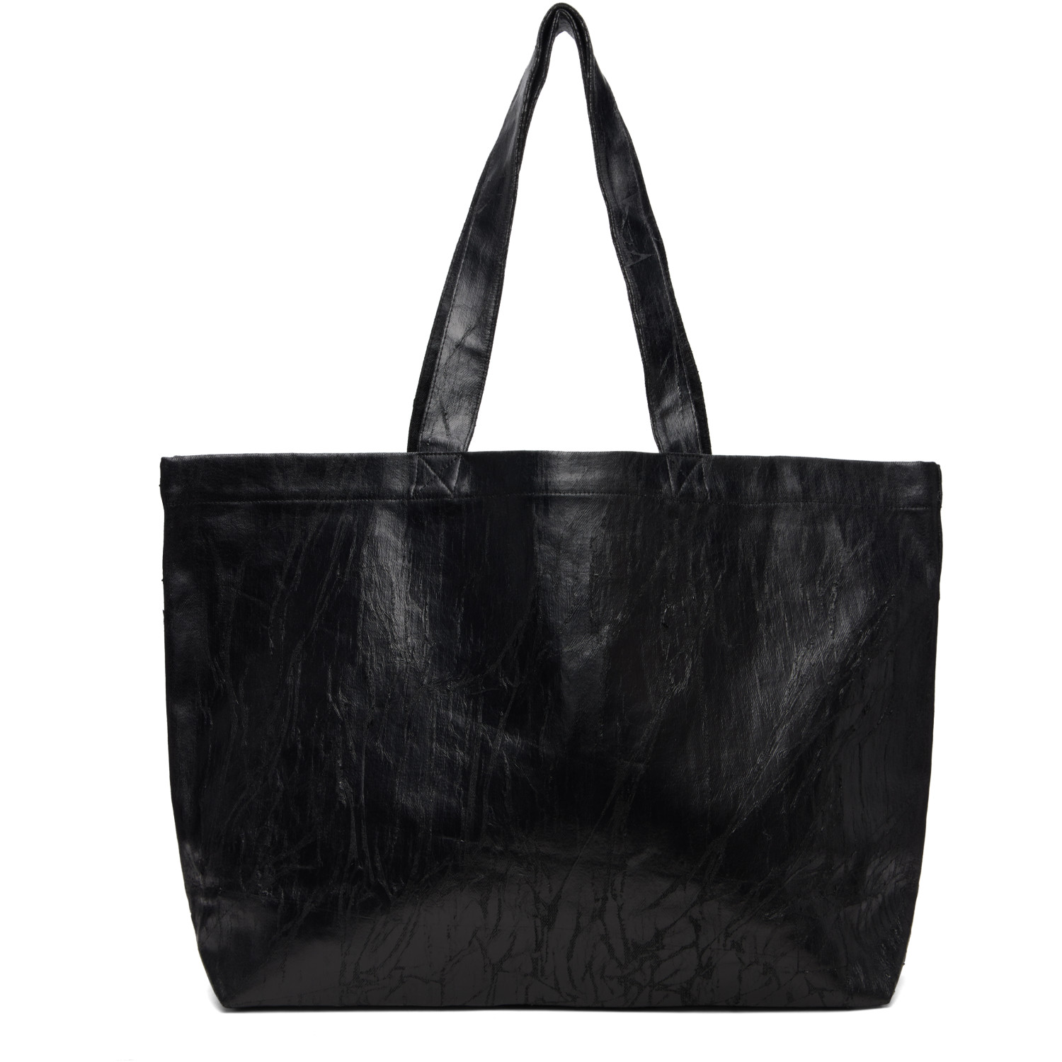 Rick Owens DRKSHDW Black Tower Megacrust Denim Shopper Tote