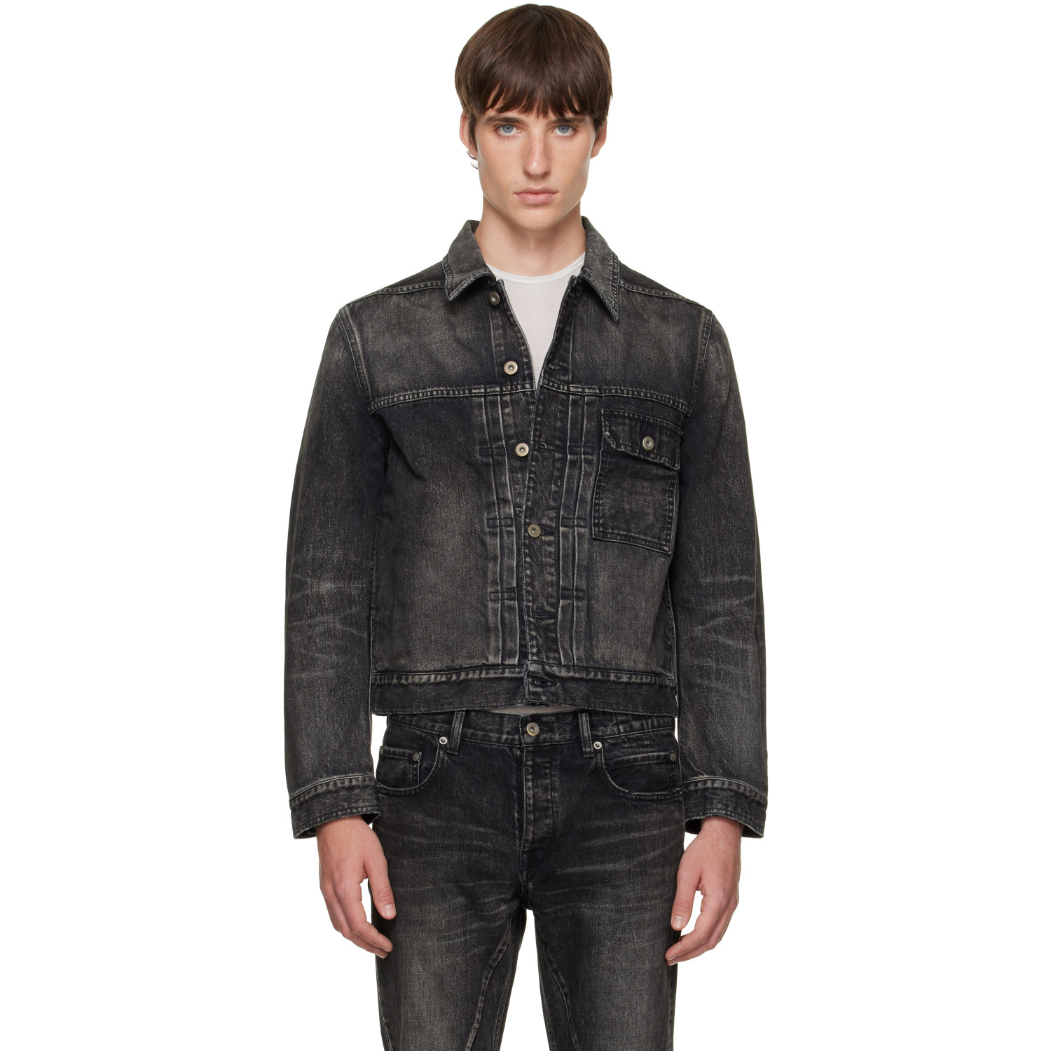 Rick Owens DRKSHDW Black Tower Stargroves Denim Jacket