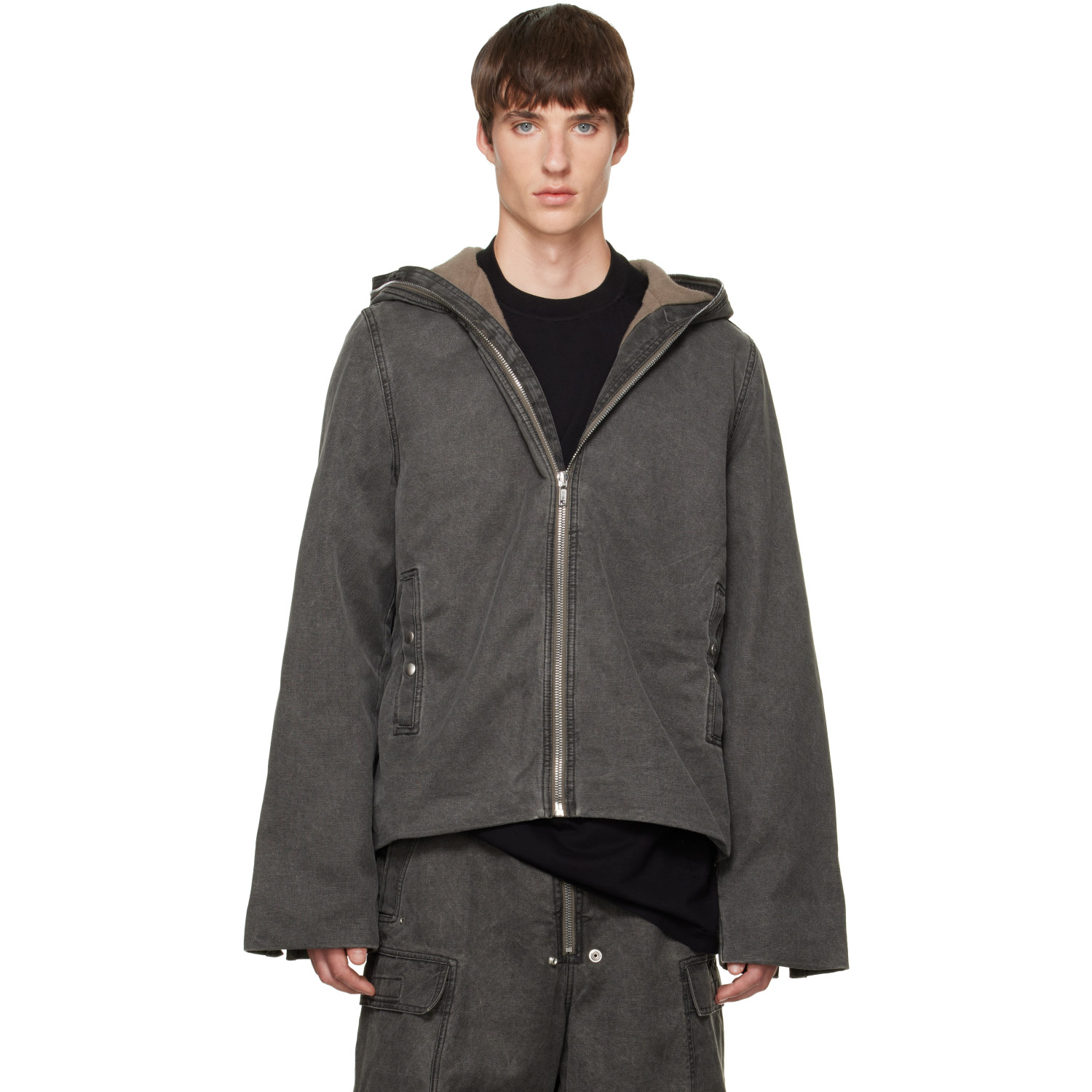 Rick Owens DRKSHDW Gray Tower Zipfront Jacket