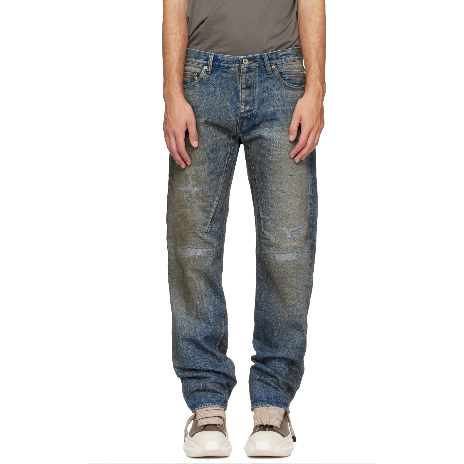 Rick Owens DRKSHDW Blue Tower Kurdt Jeans