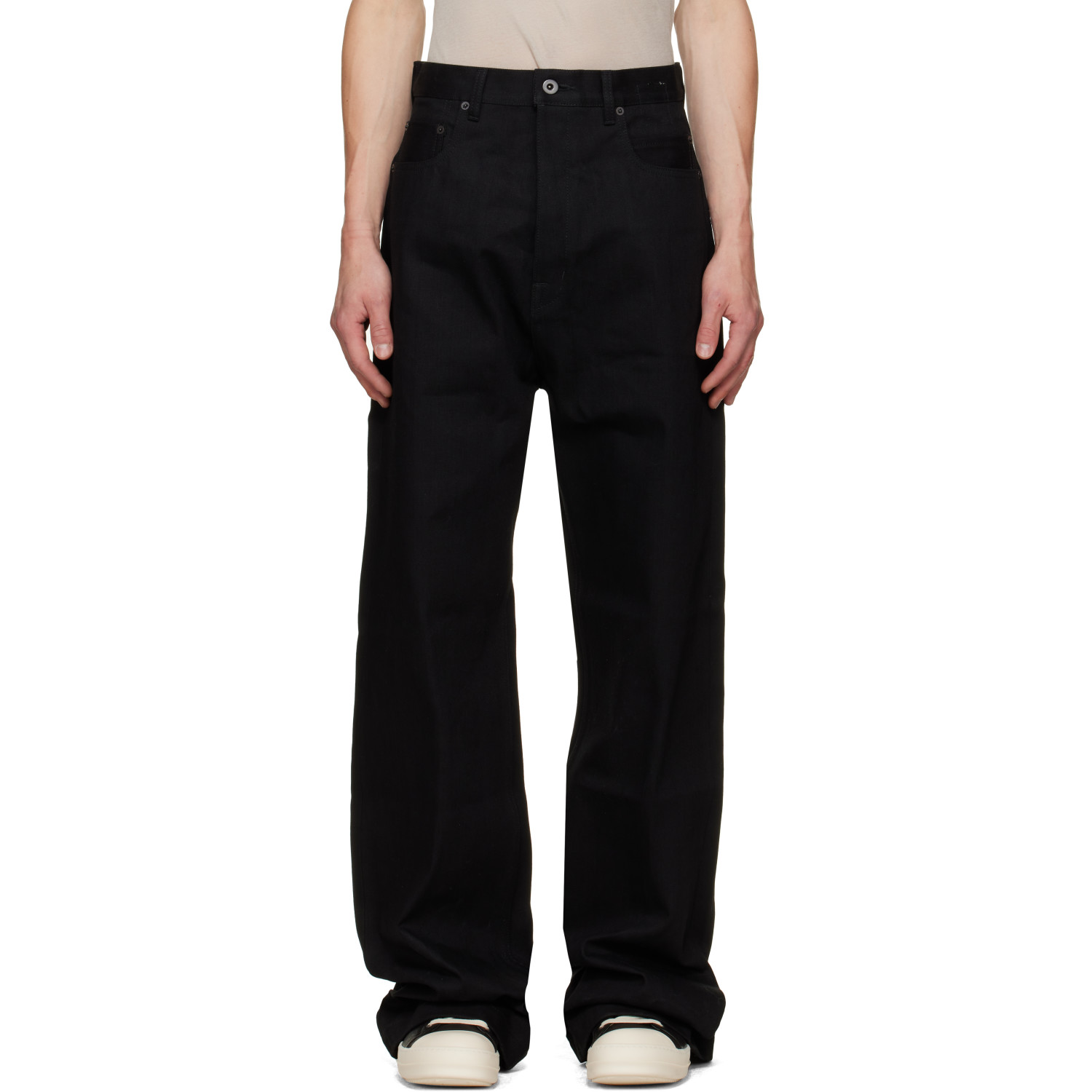 Rick Owens DRKSHDW Black Tower Strobe Jeans