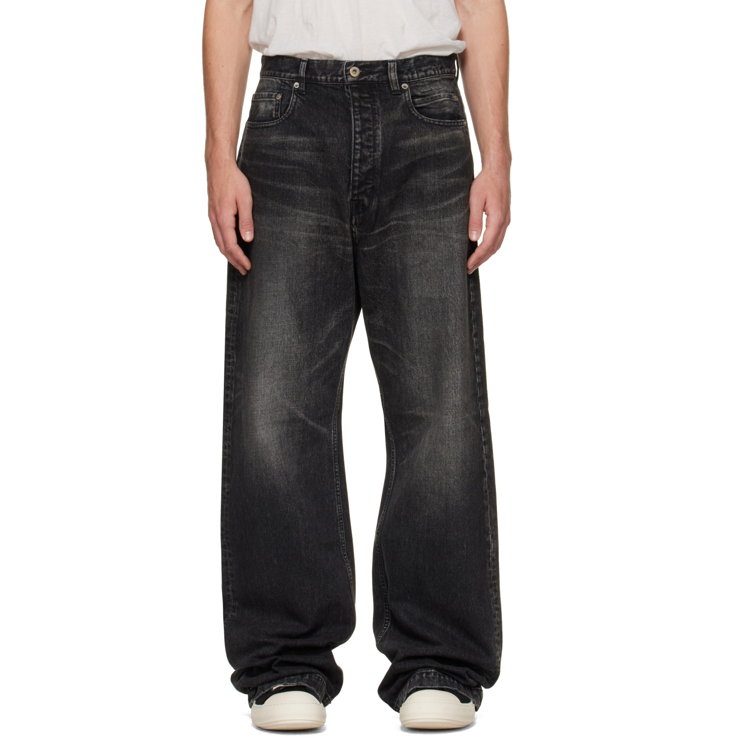 Rick Owens DRKSHDW Black Tower Strobe Jeans