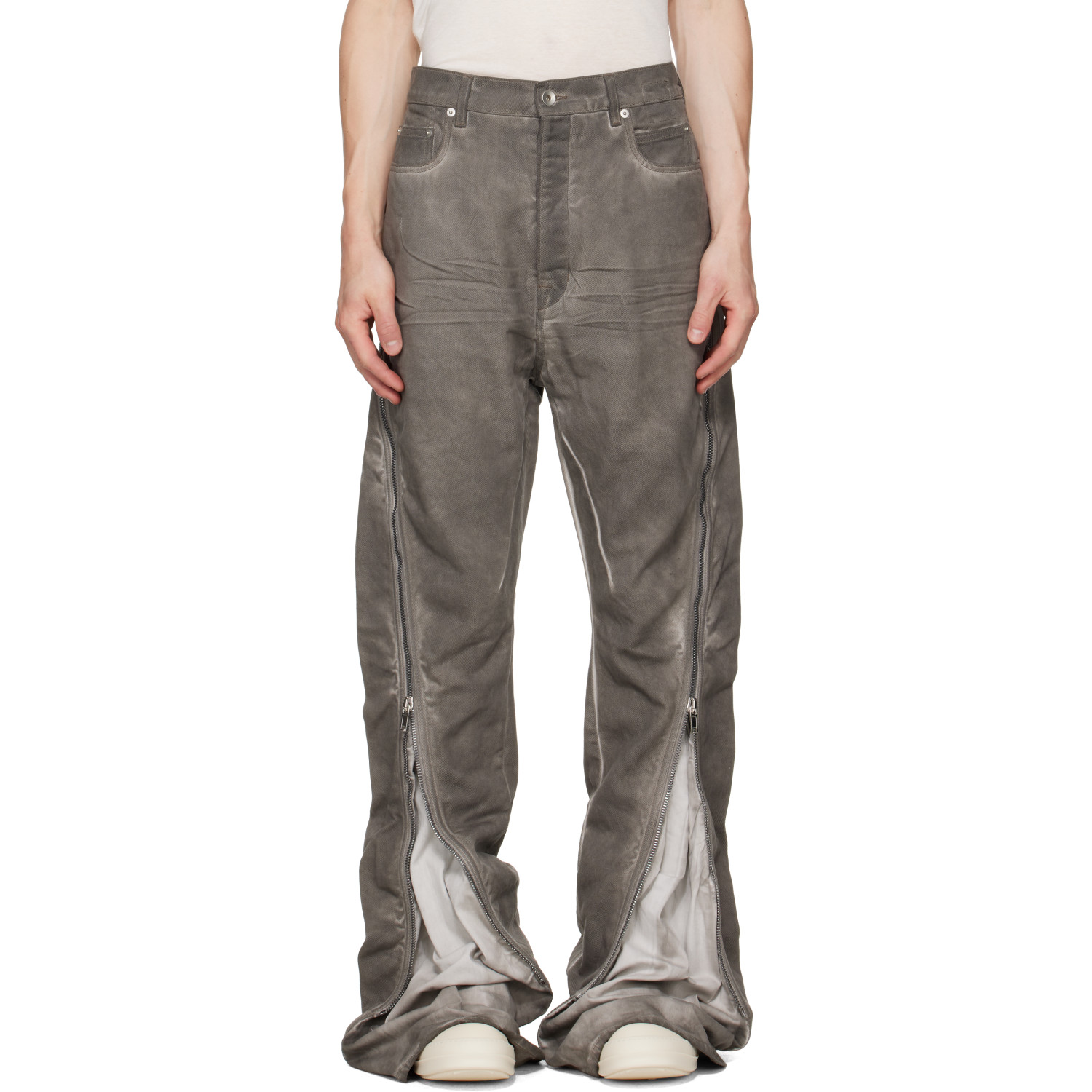 Rick Owens DRKSHDW Gray Tower Bolan Banana Jeans