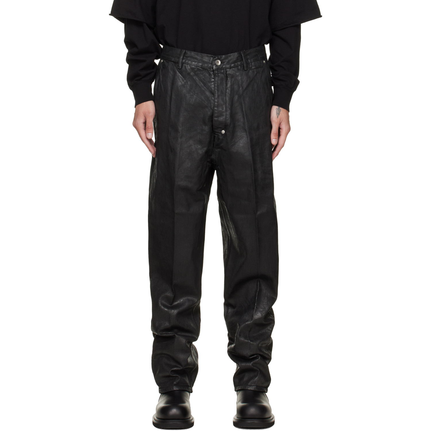 Rick Owens DRKSHDW Black Tower Joris Jeans