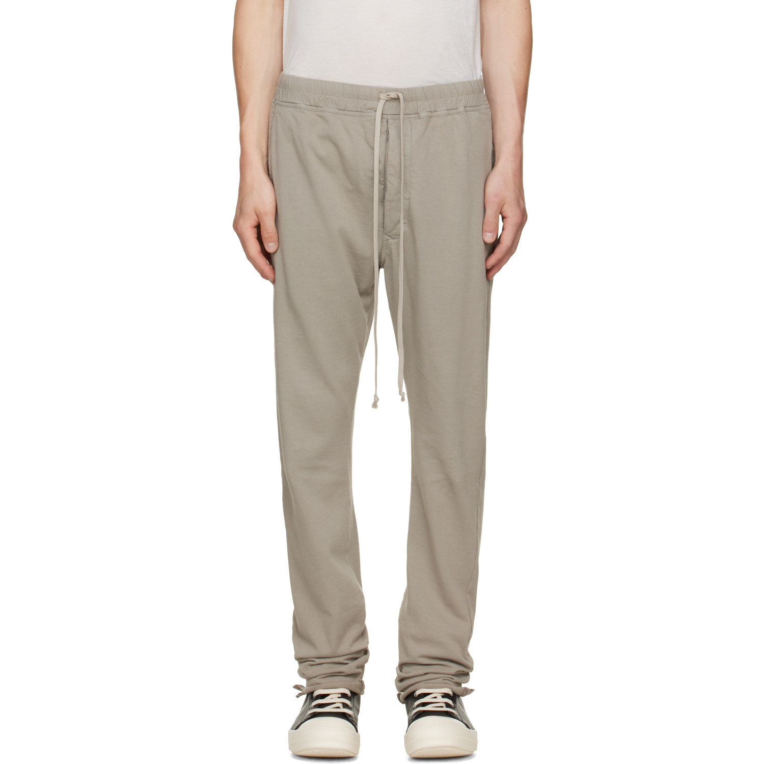 Rick Owens DRKSHDW Taupe Tower Berlin Drawstring Sweatpants
