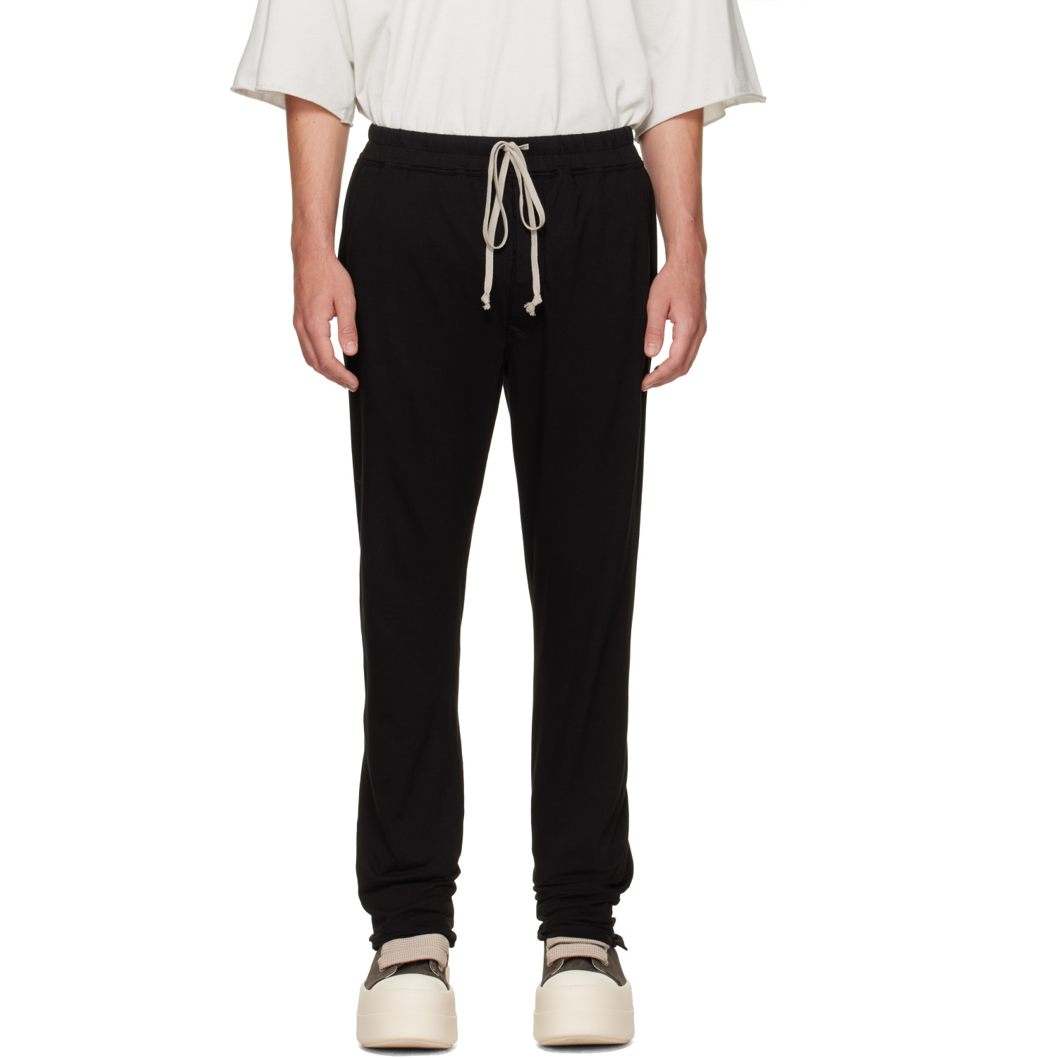 Rick Owens DRKSHDW Black Tower Berlin Drawstring Sweatpants