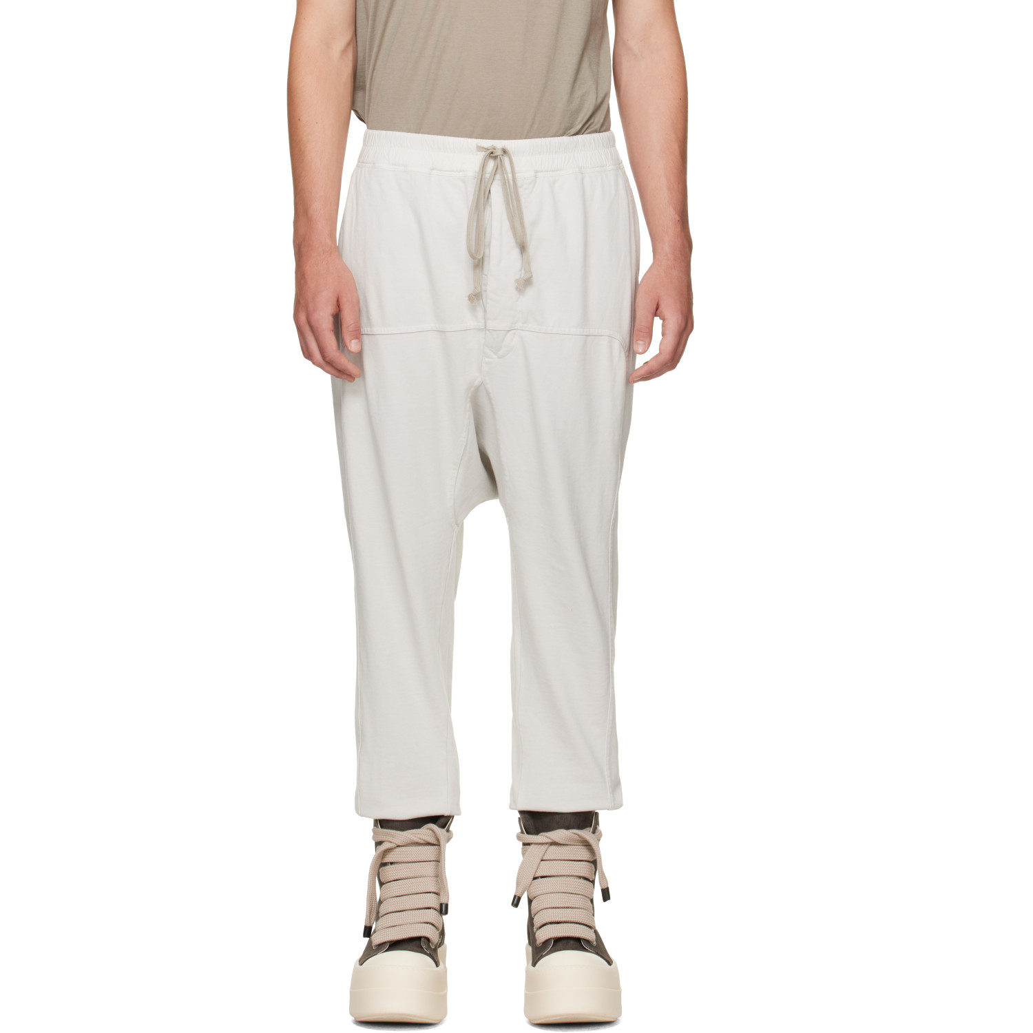 Rick Owens DRKSHDW Off-White Tower Prisoner Drawstring Sweatpants