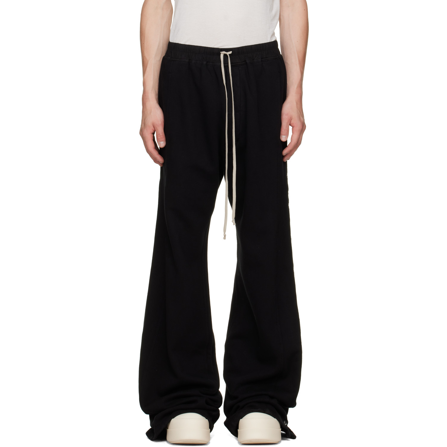 Rick Owens DRKSHDW Black Tower Wide Pusher Sweatpants