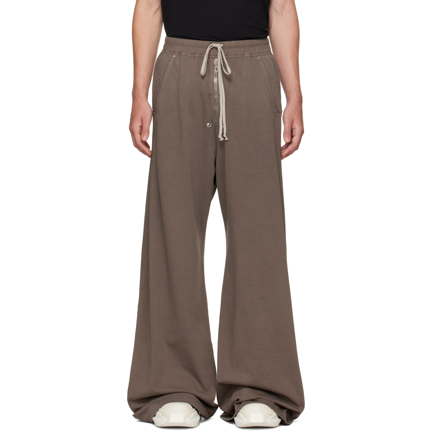 Rick Owens DRKSHDW Brown Tower Geth Belas Sweatpants
