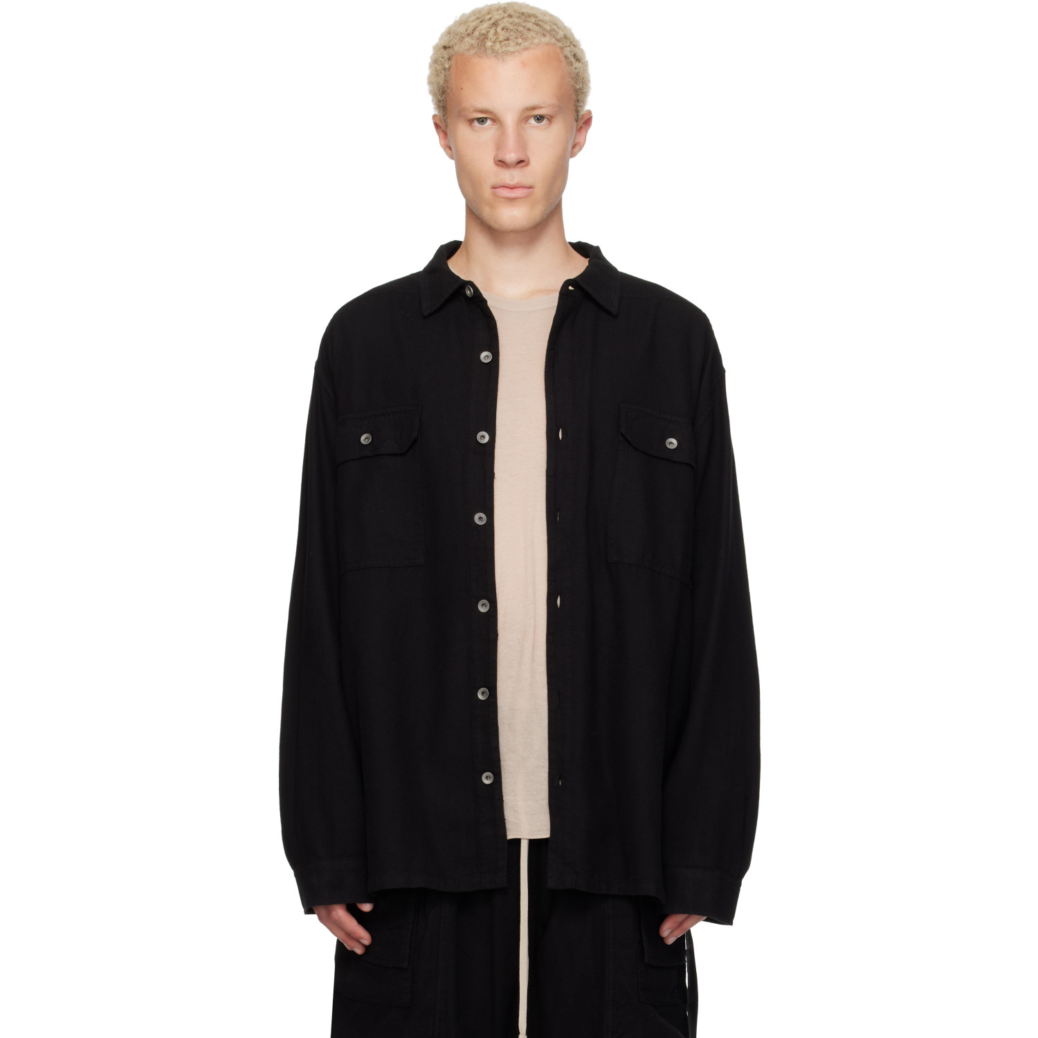 Rick Owens DRKSHDW Black Tower Jumbo Outershirt