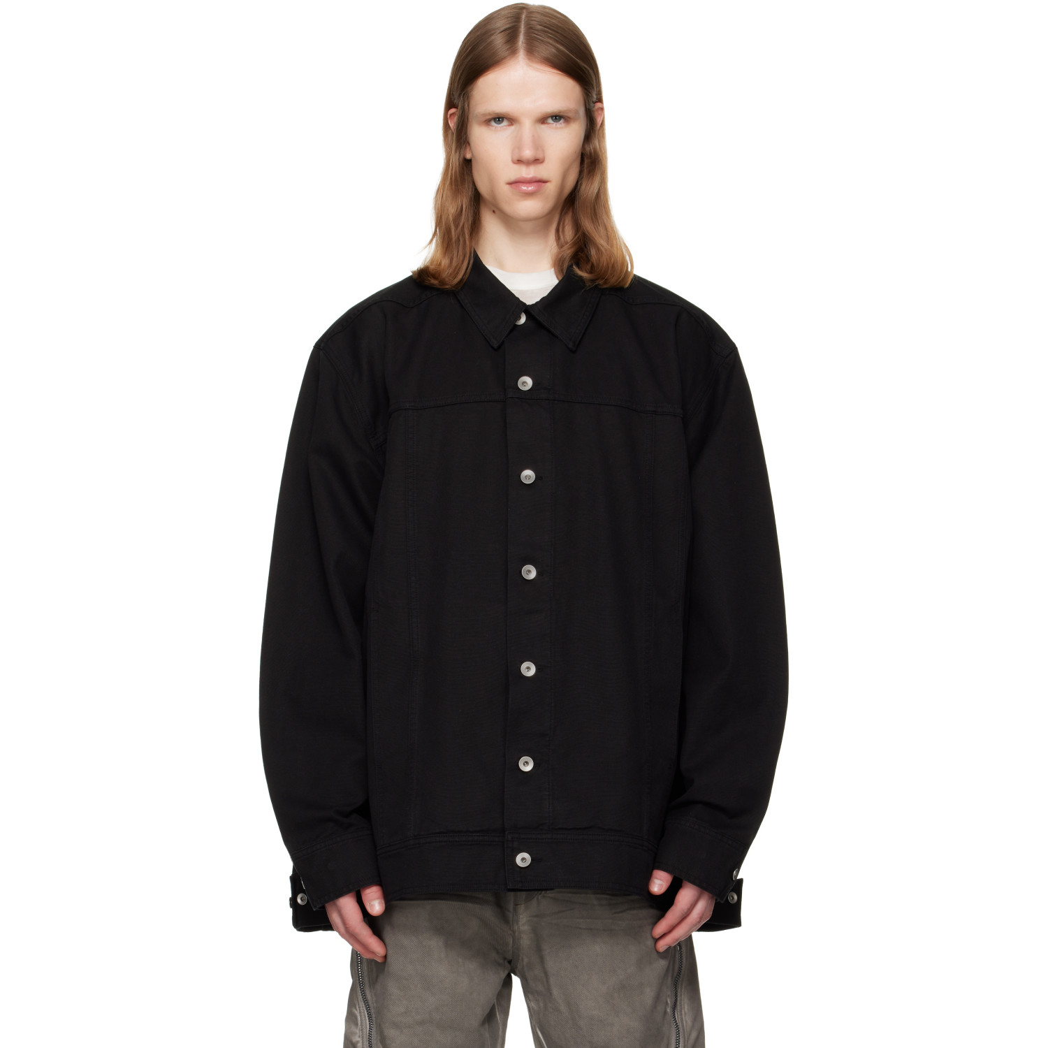 Rick Owens DRKSHDW Black Tower Jumbo Worker Jacket