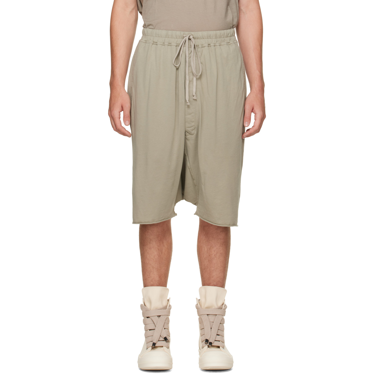Rick Owens DRKSHDW Gray Tower Drawstring Pods Shorts