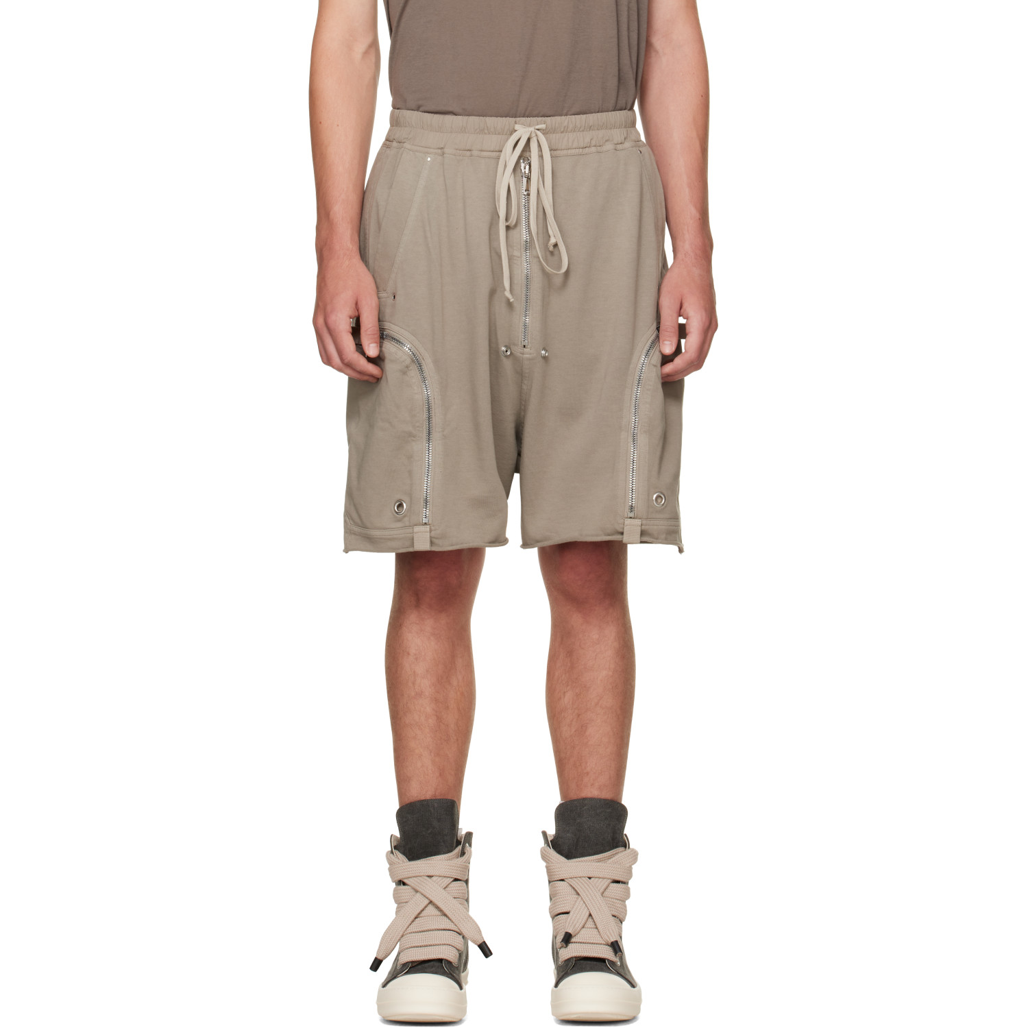 Rick Owens DRKSHDW Gray Tower Bauhaus Shorts