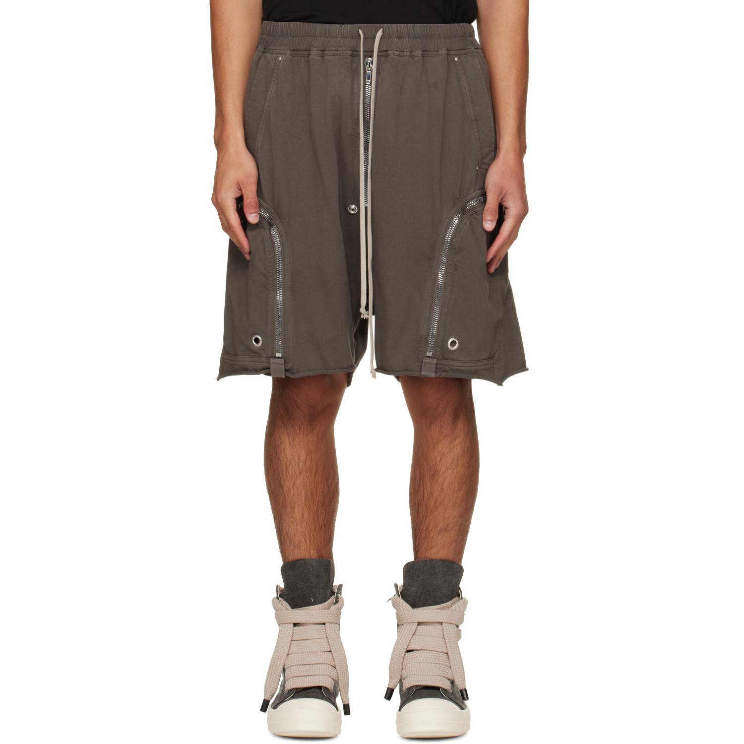 Rick Owens DRKSHDW Gray Tower Bauhaus Shorts