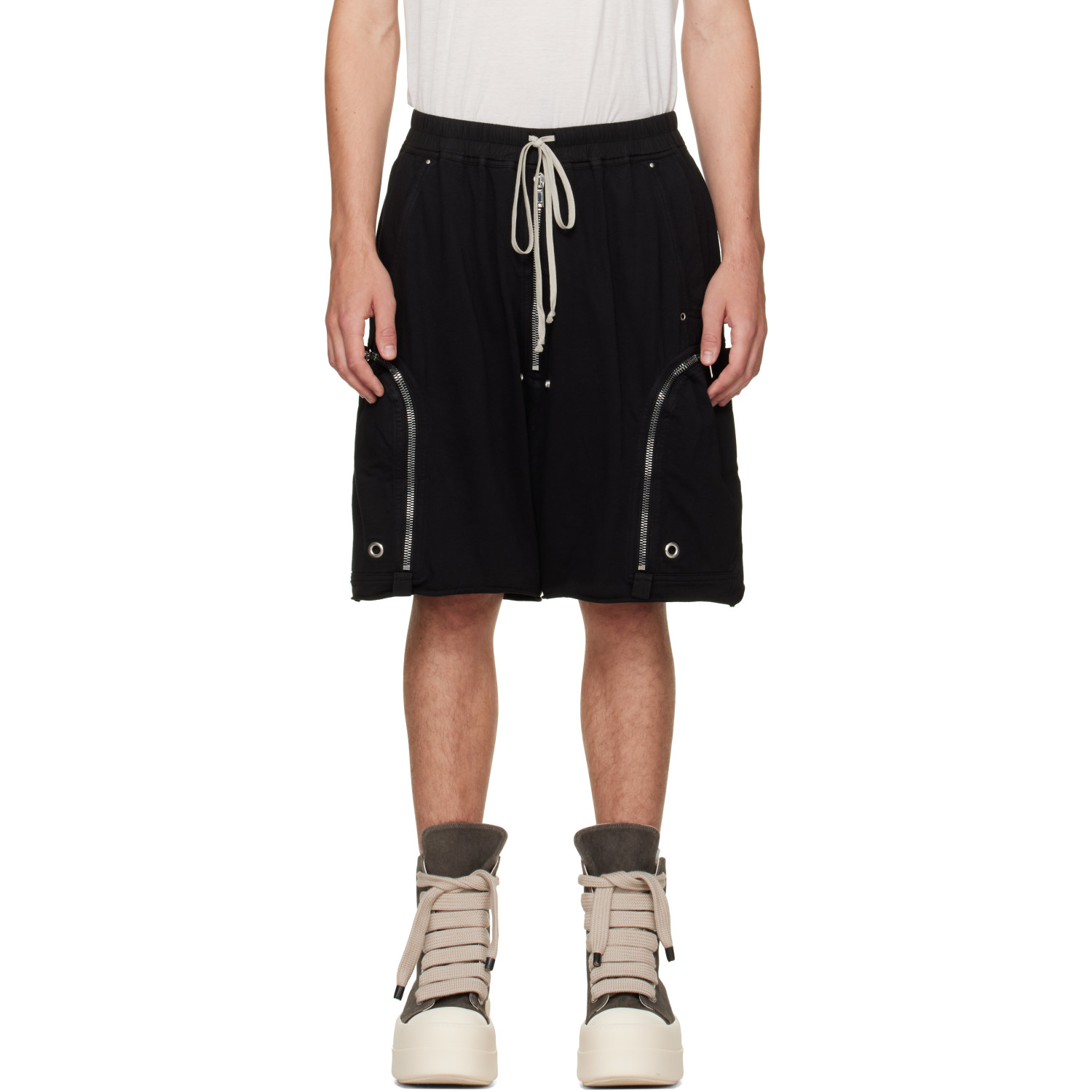 Rick Owens DRKSHDW Black Tower Bauhaus Shorts