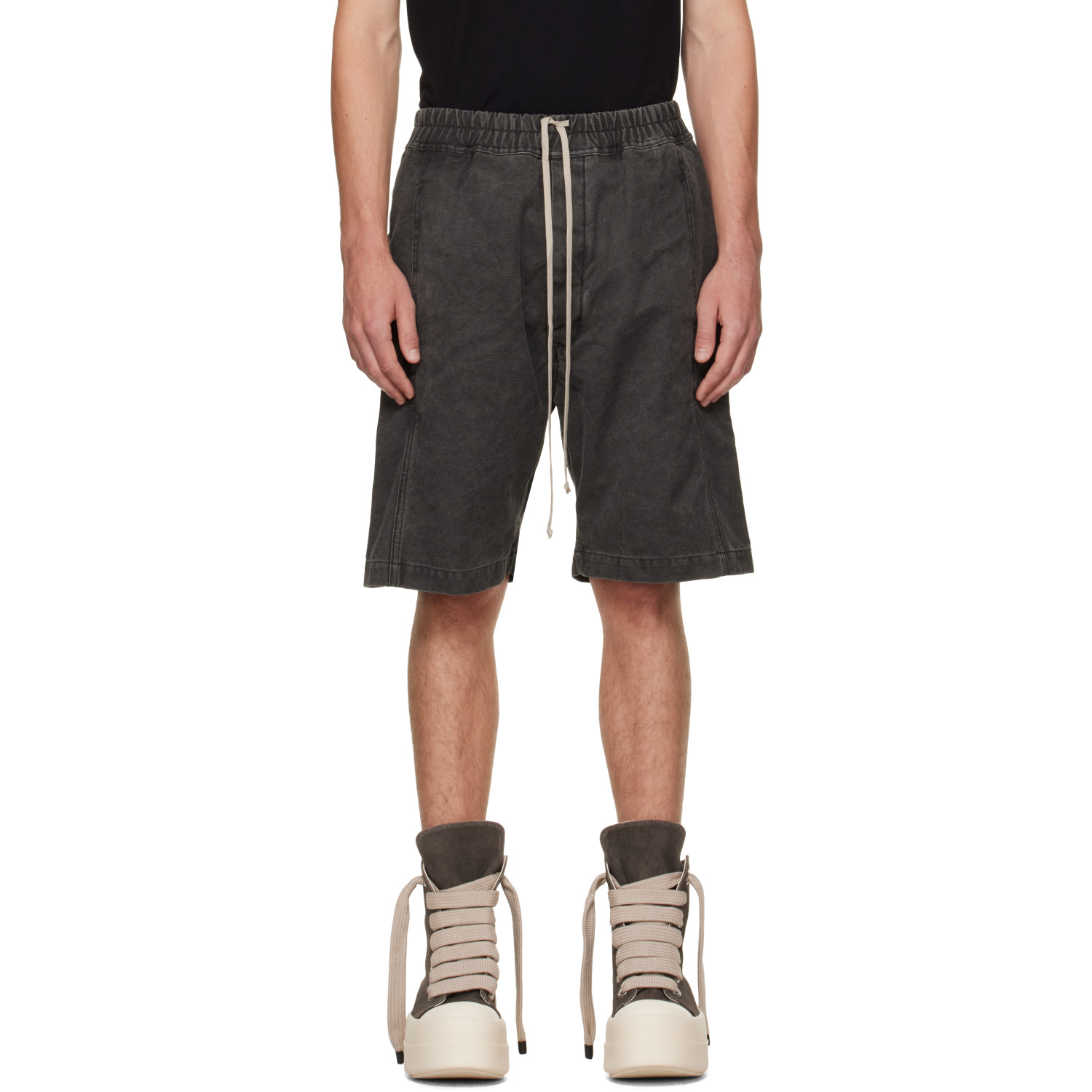 Rick Owens DRKSHDW Gray Tower Pusher Shorts