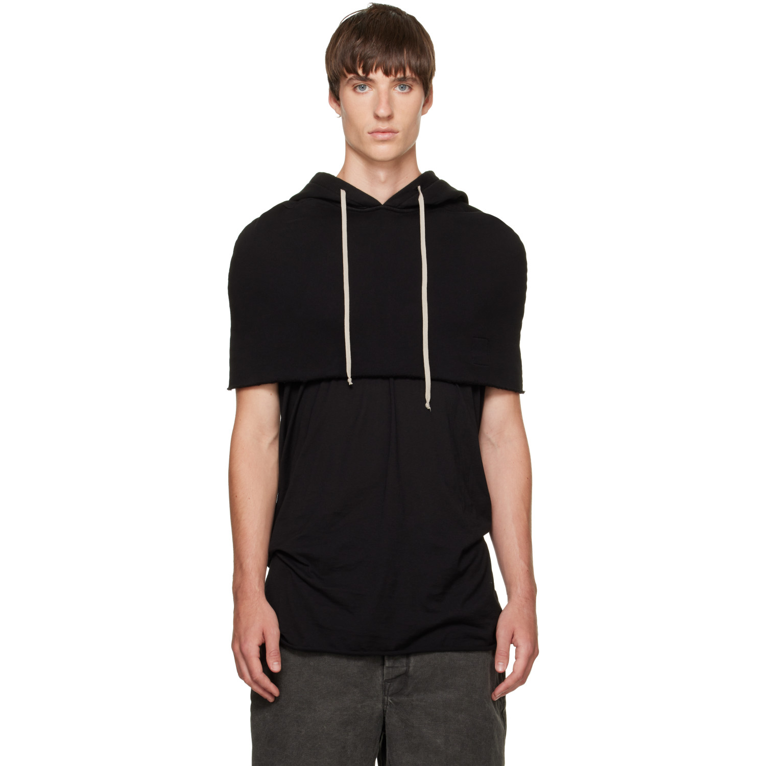 Rick Owens DRKSHDW Black Tower Hood Shrug