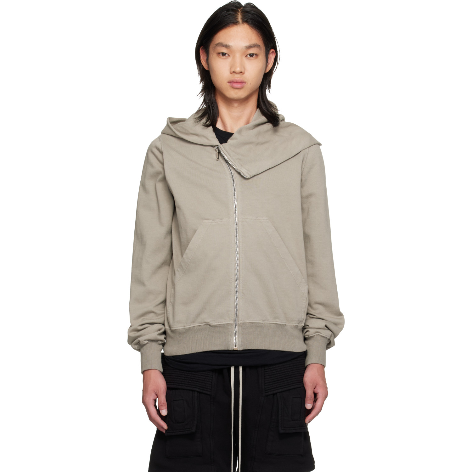 Rick Owens DRKSHDW Gray Tower Mountain Hoodie