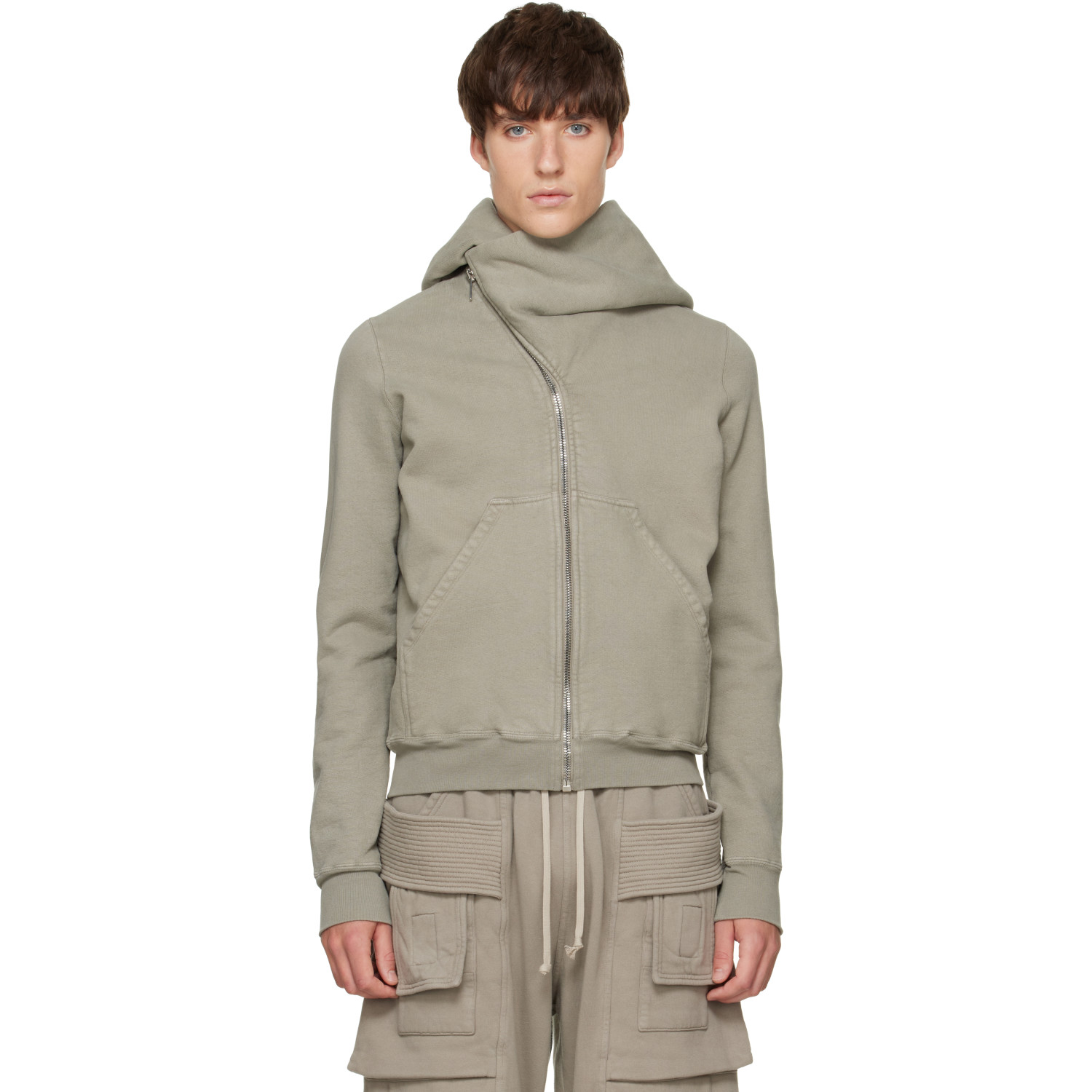 Rick Owens DRKSHDW Gray Tower Mountain Hoodie