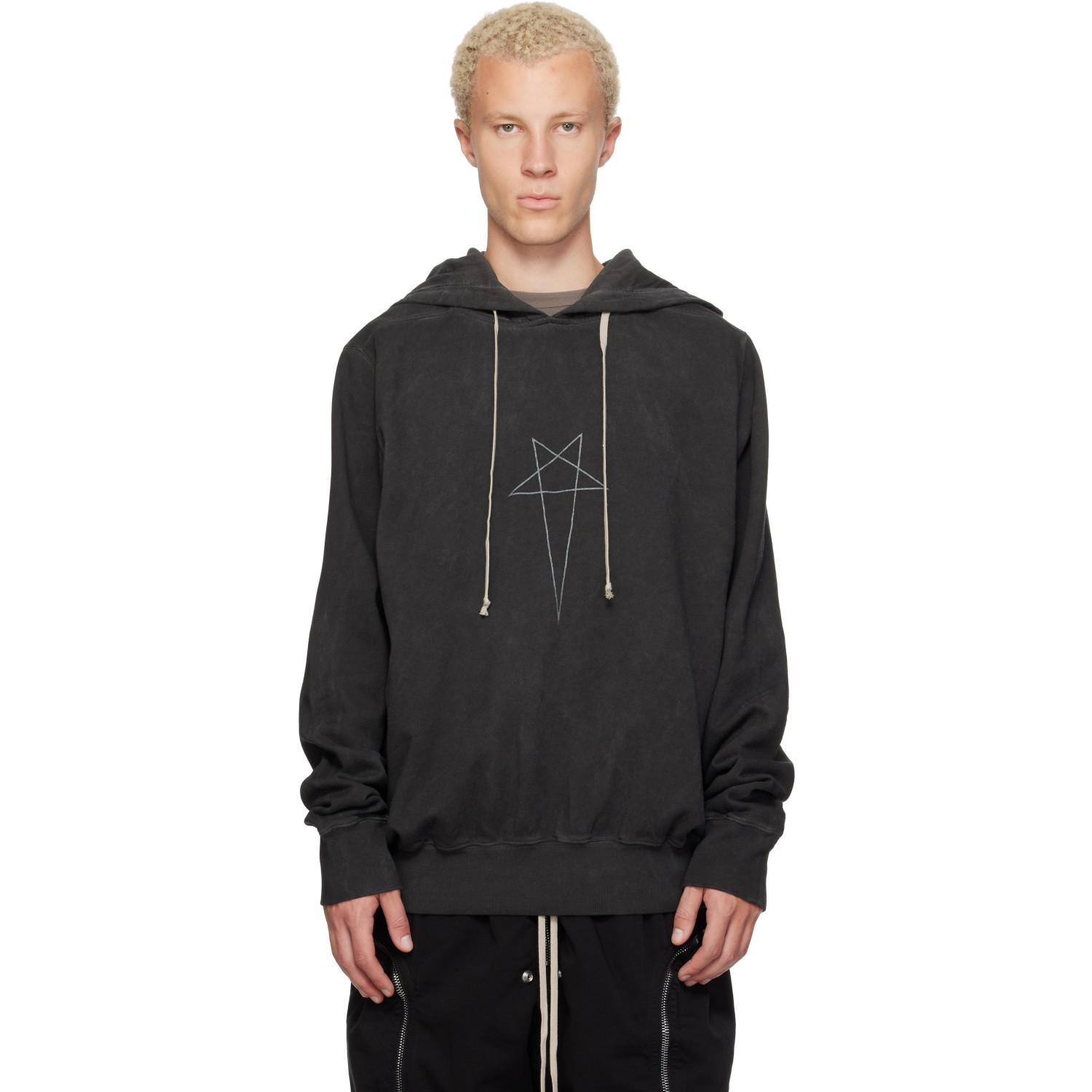 Rick Owens DRKSHDW Gray Tower Oversized Hoodie