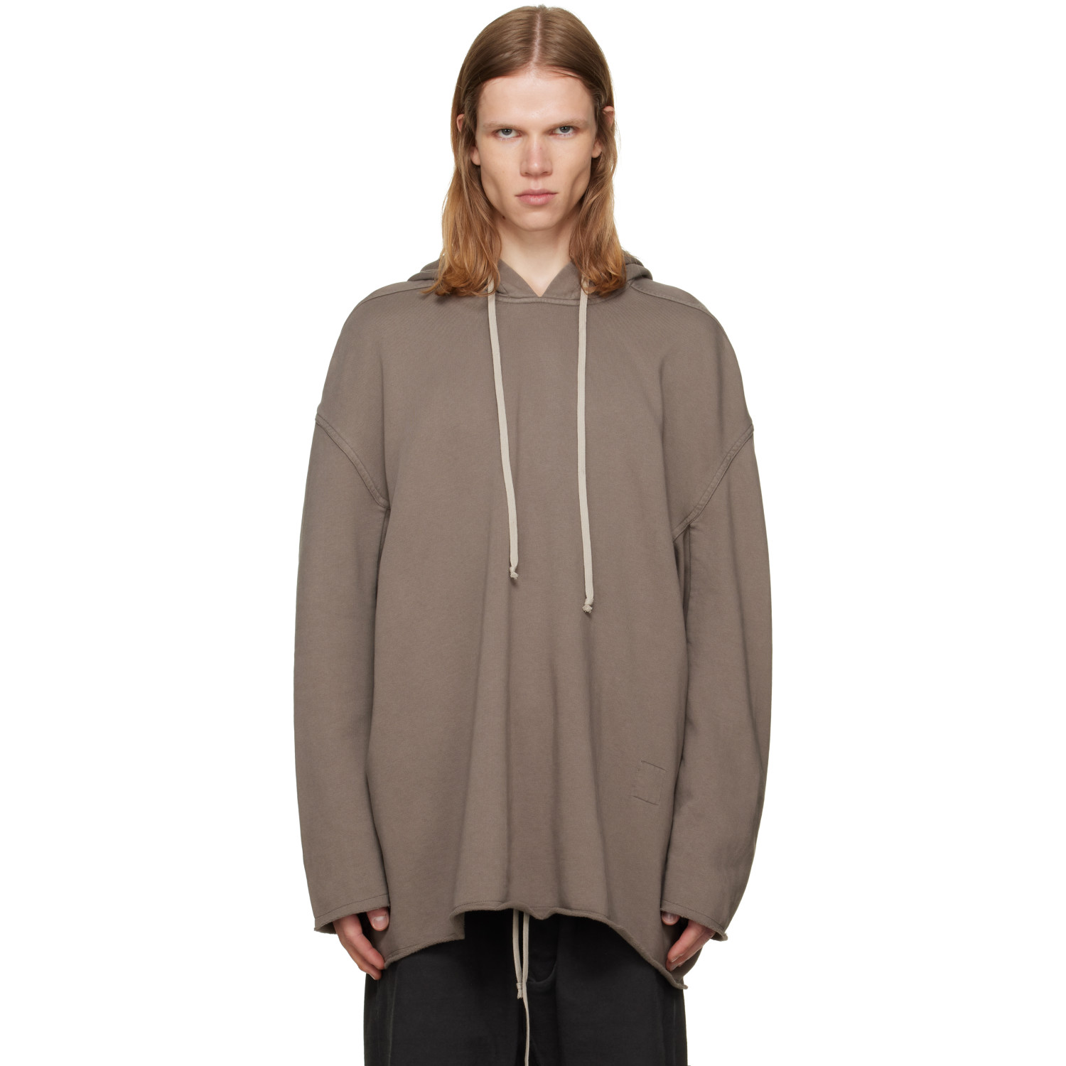 Rick Owens DRKSHDW Taupe Tower Peter Hoodie