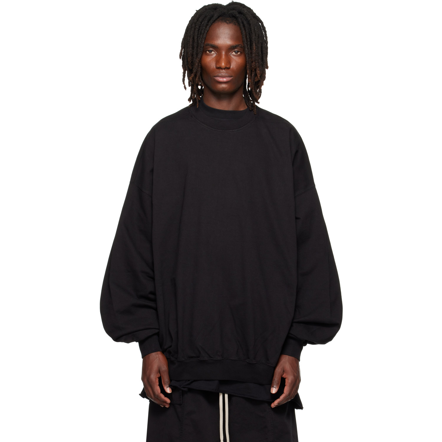 Rick Owens DRKSHDW Black Tower Hun Crewneck Sweatshirt