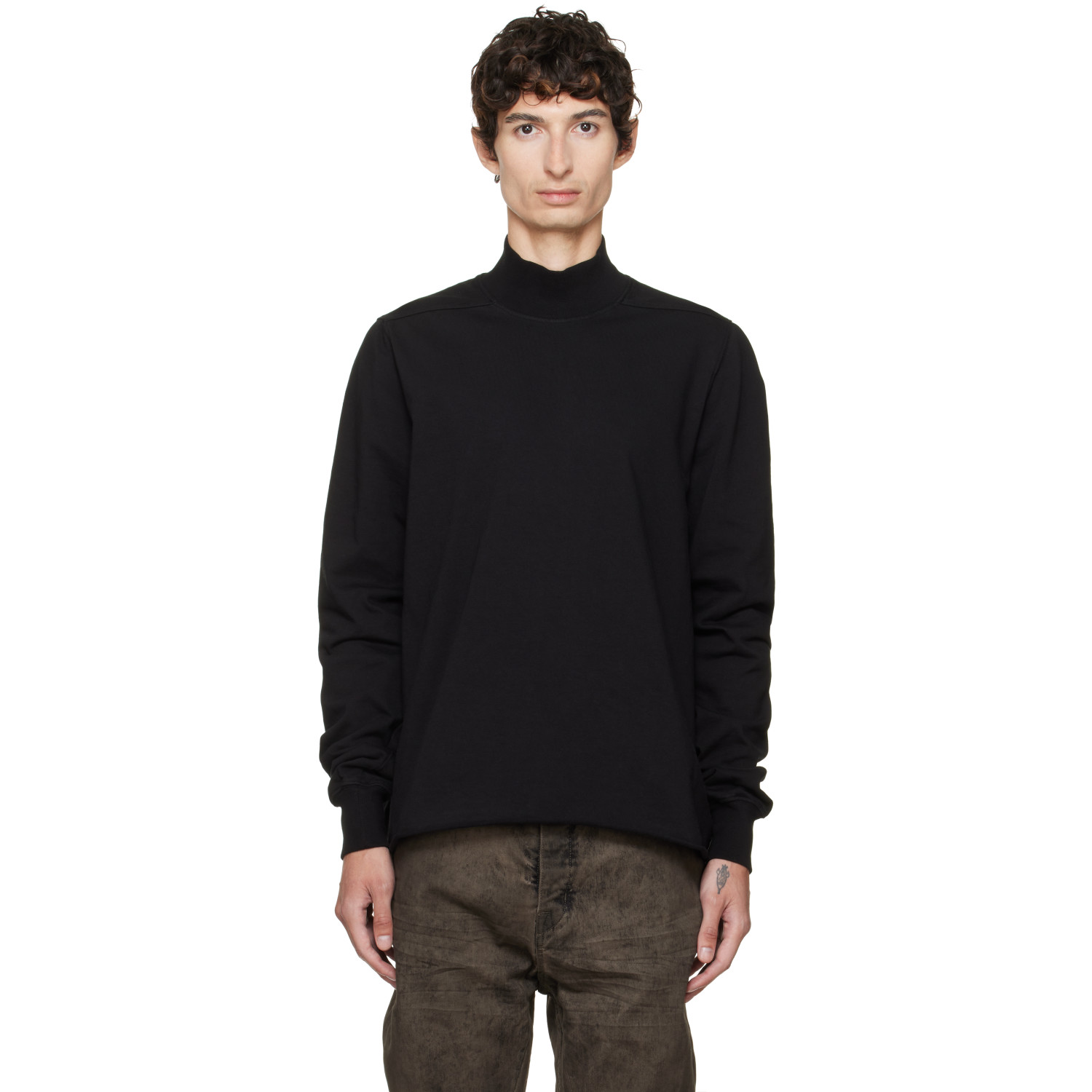 Rick Owens DRKSHDW Black Tower Headon DBL Sweatshirt