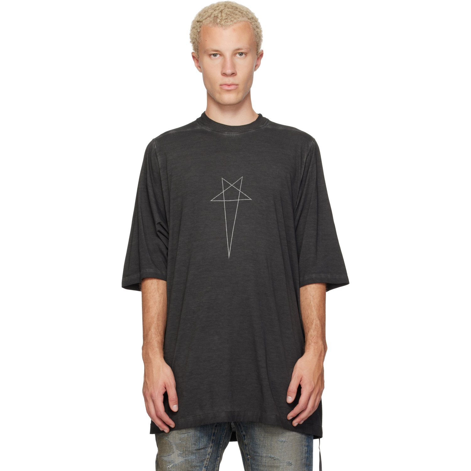 Rick Owens DRKSHDW Black Tower Jumbo S/S T-shirt