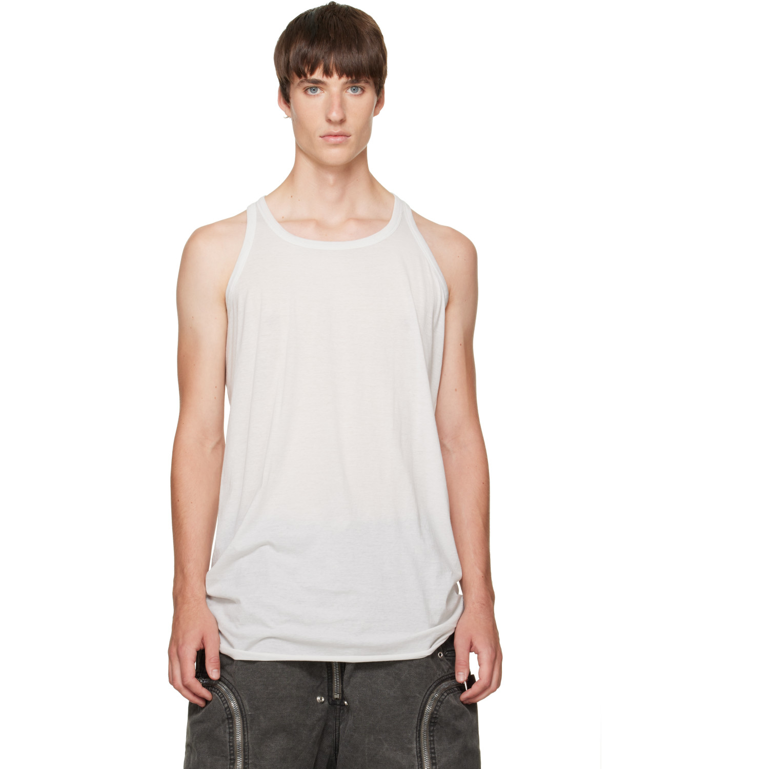 Rick Owens DRKSHDW Off-White Tower Loose Tank Top