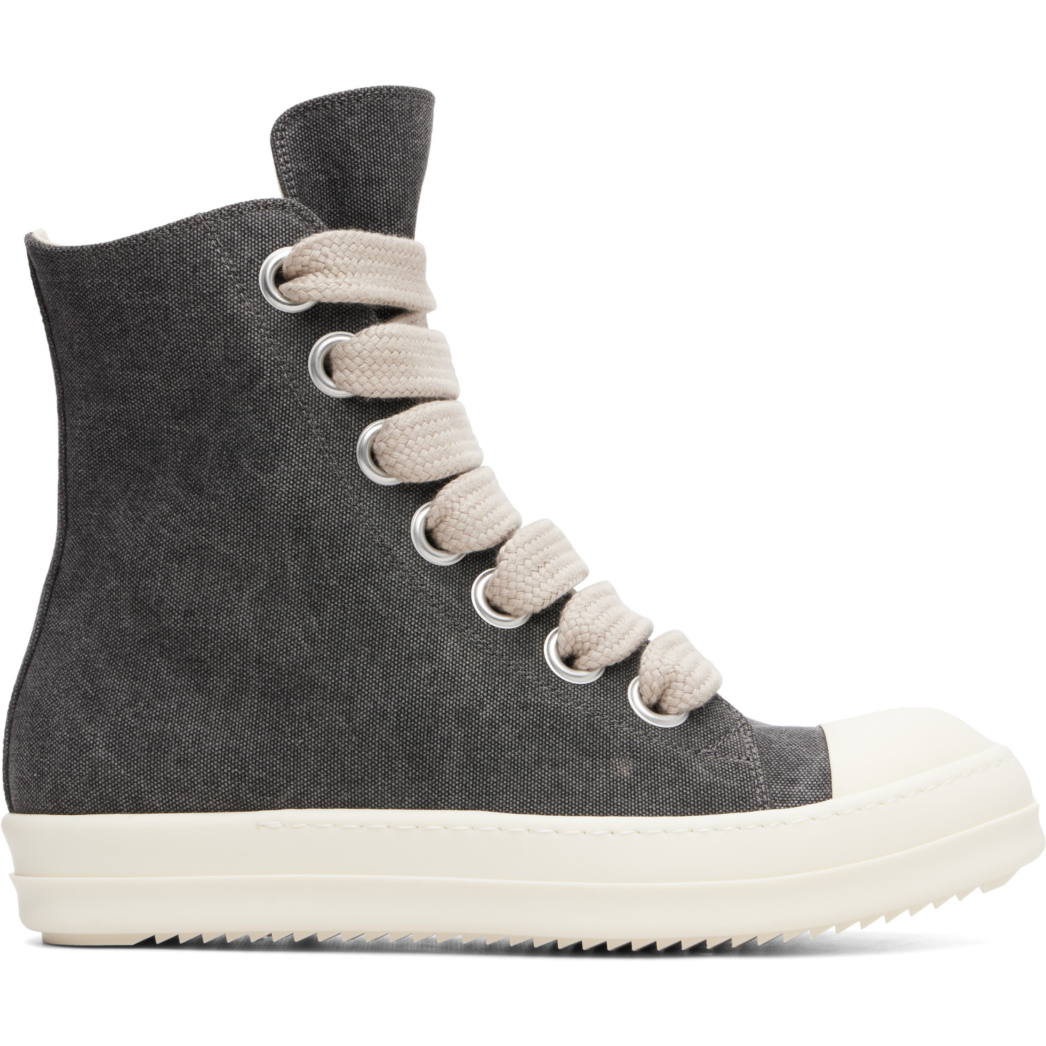 Rick Owens DRKSHDW Gray Jumbolace Sneaks Sneakers