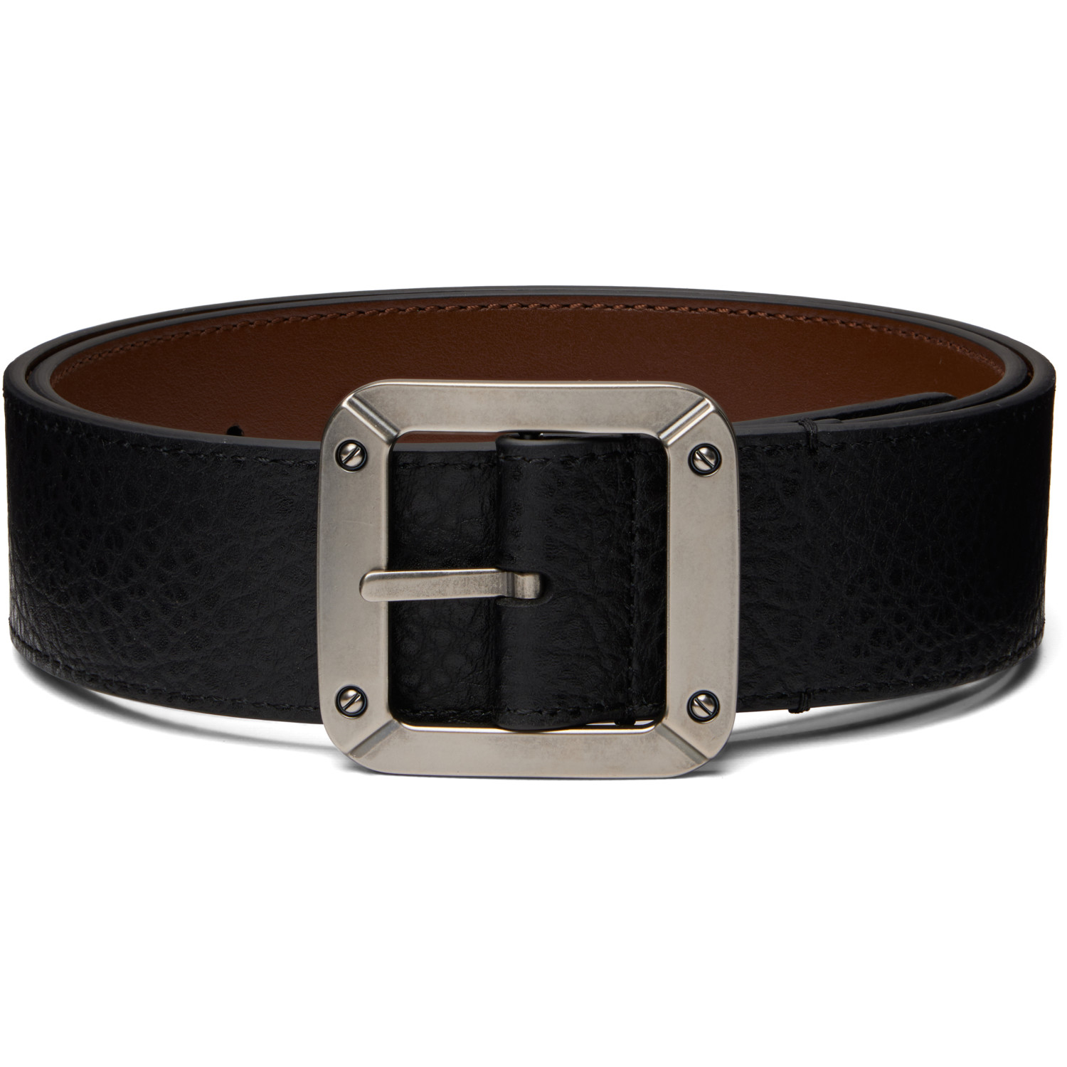 Acne Studios Black Reversible Leather Belt