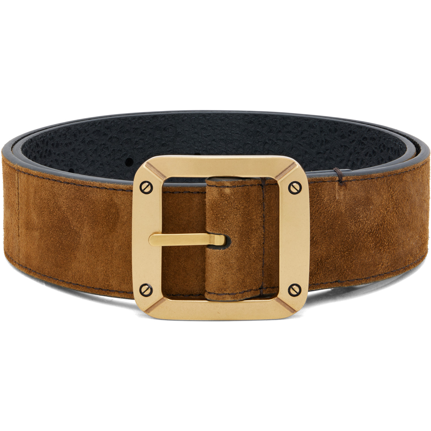 Acne Studios Brown Reversible Leather Belt