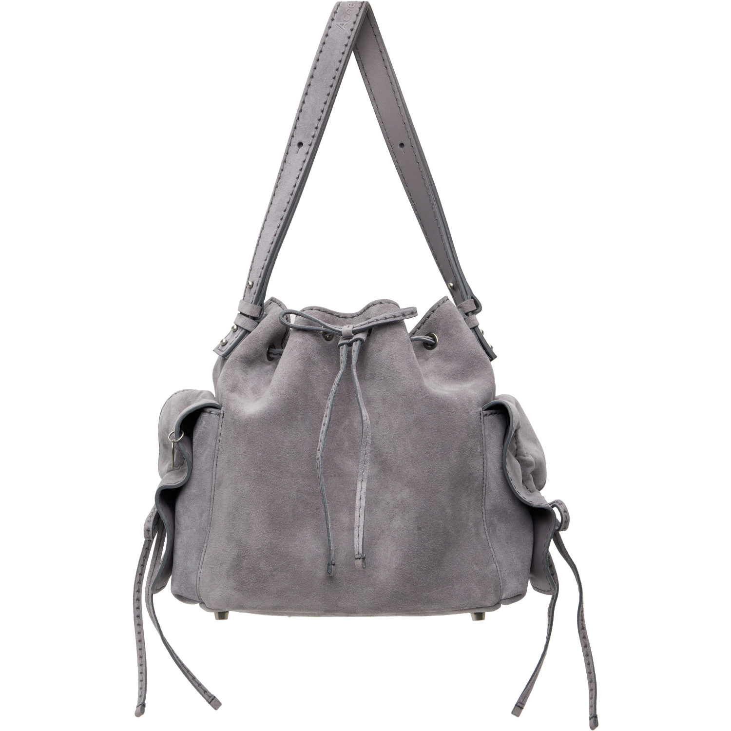 Acne Studios Gray Multipocket Bucket Bag
