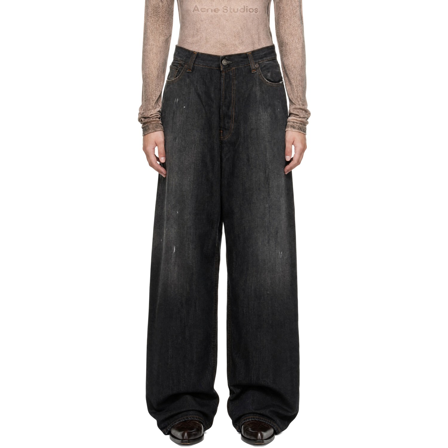 Acne Studios Black 2023 U Loose Fit Jeans