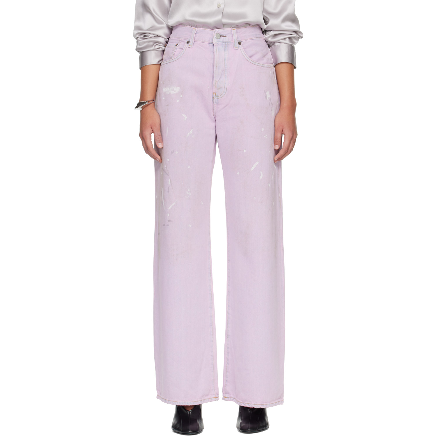 Acne Studios Pink 2021F Regular Fit Jeans