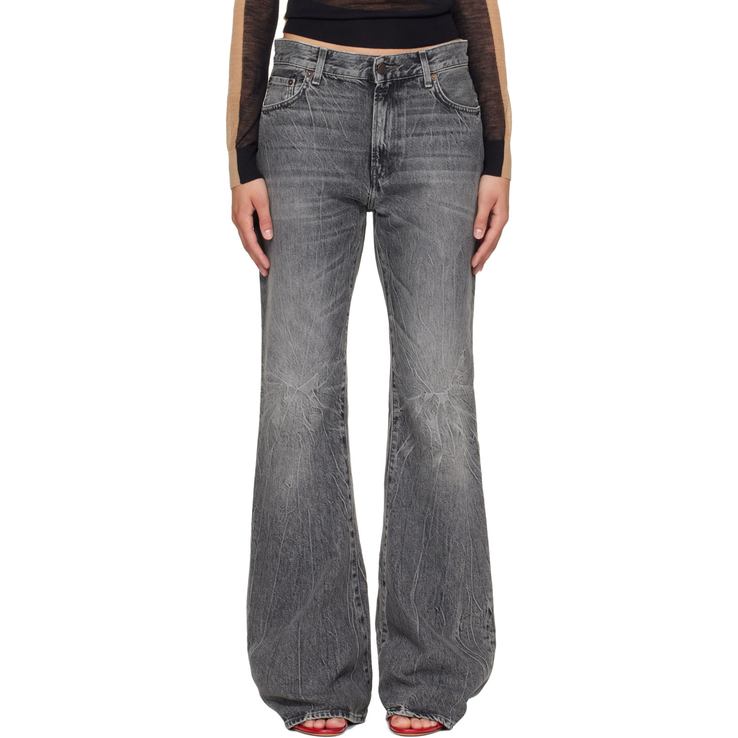 Acne Studios Gray 2025F Fitted Jeans